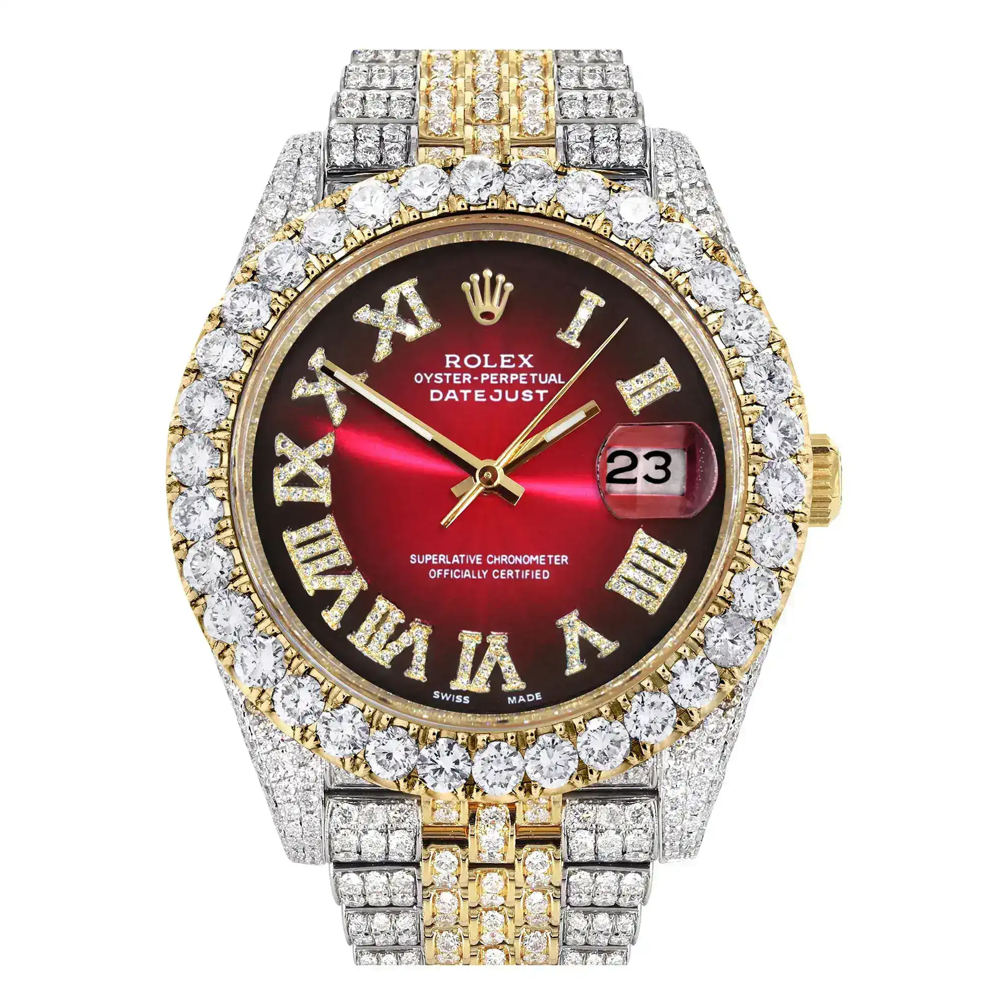 Fake Diamond Watch Iced Out Rolex Replica 184