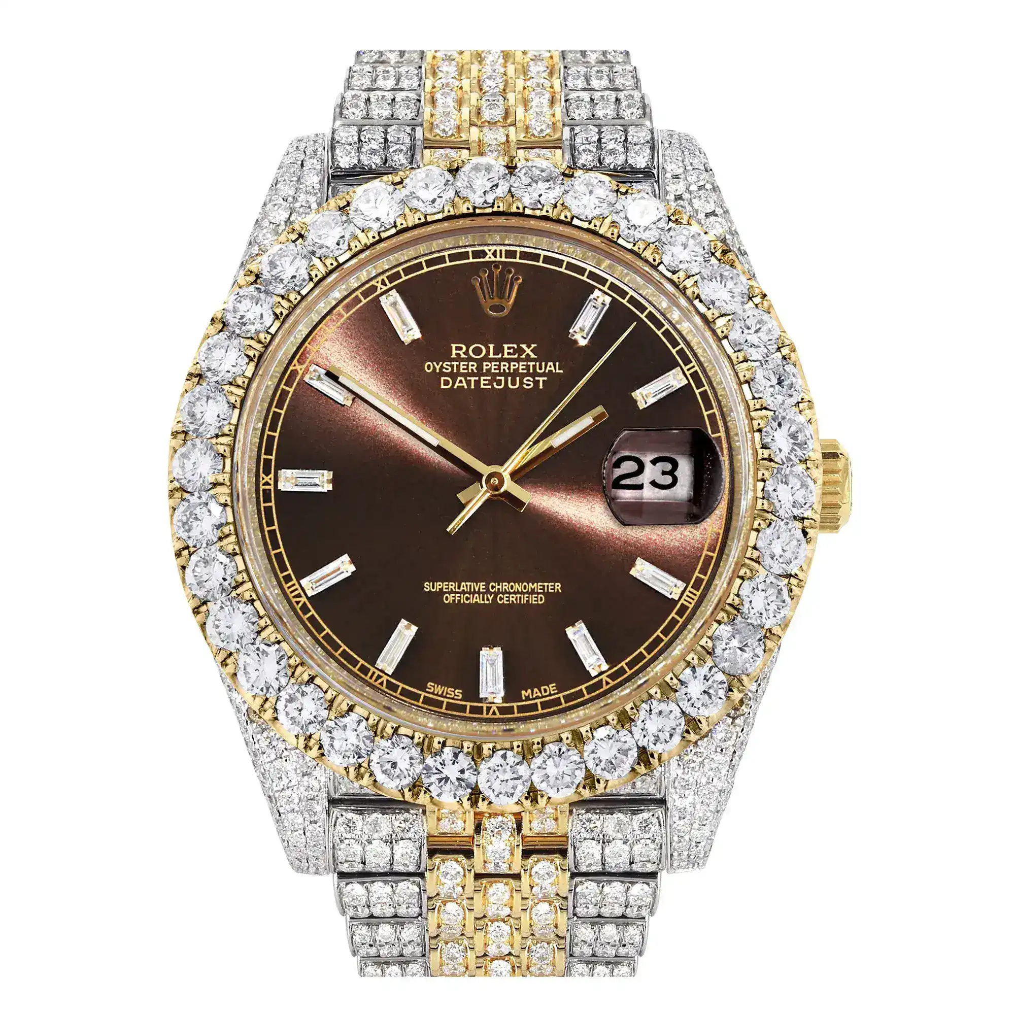 Fake Diamond Watch Iced Out Rolex Replica 186