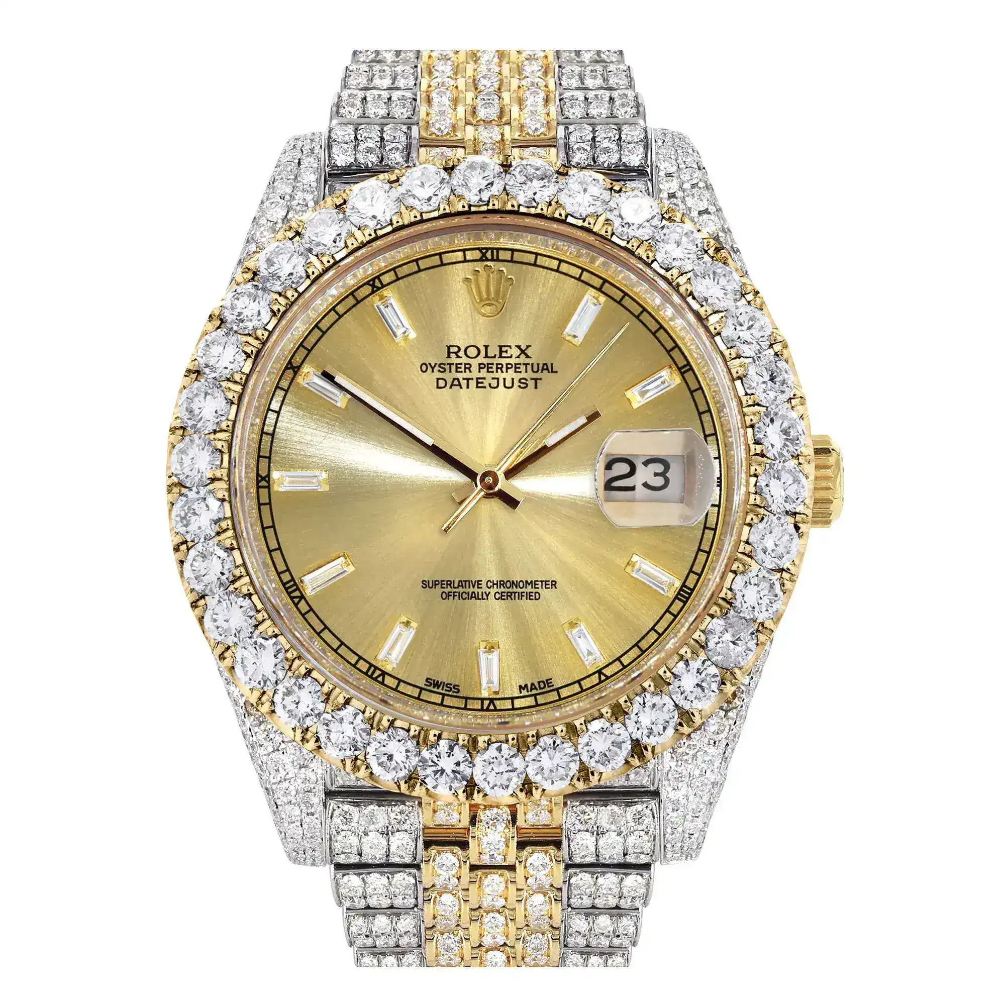 Fake Diamond Watch Iced Out Rolex Replica 187