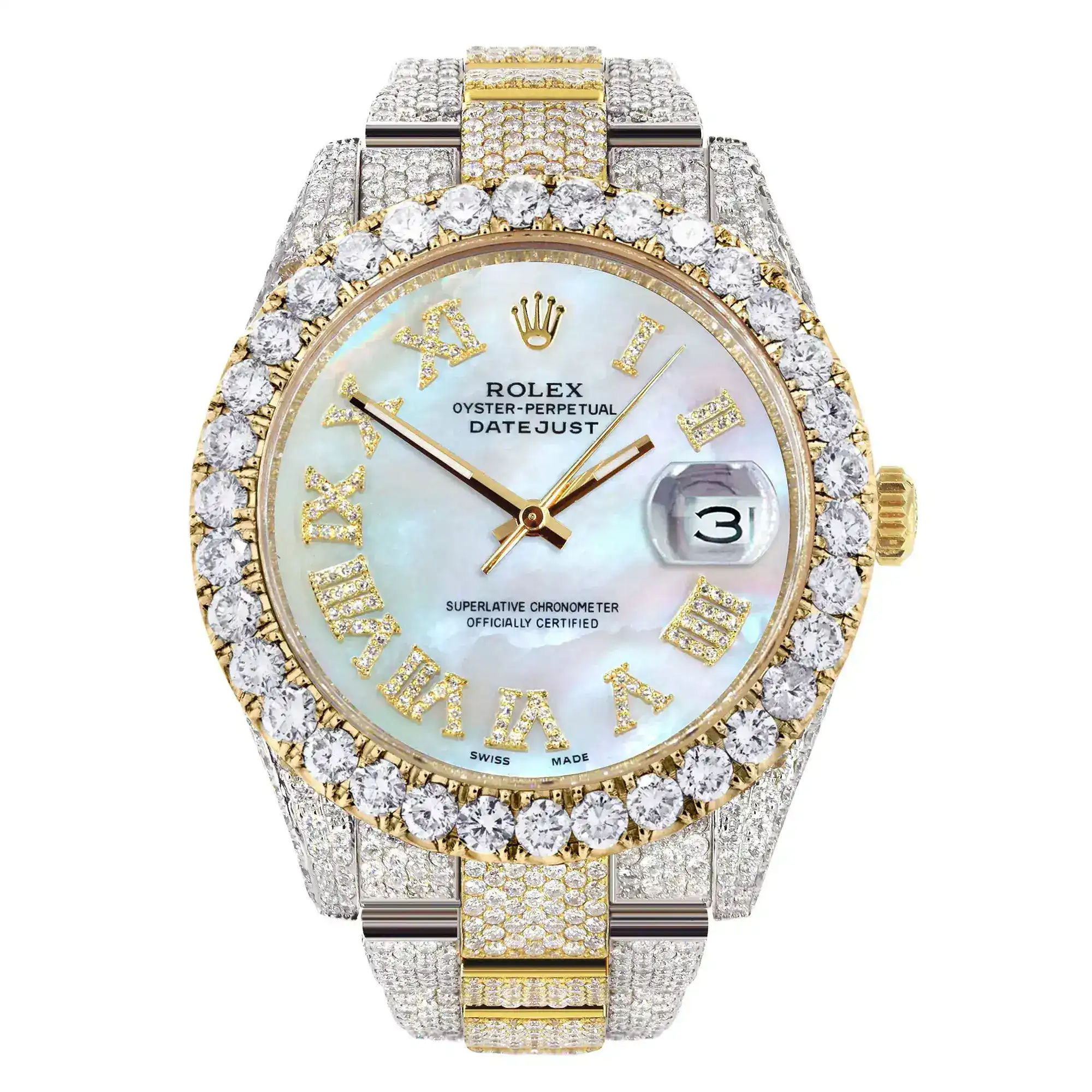 Fake Diamond Watch Iced Out Rolex Replica 191