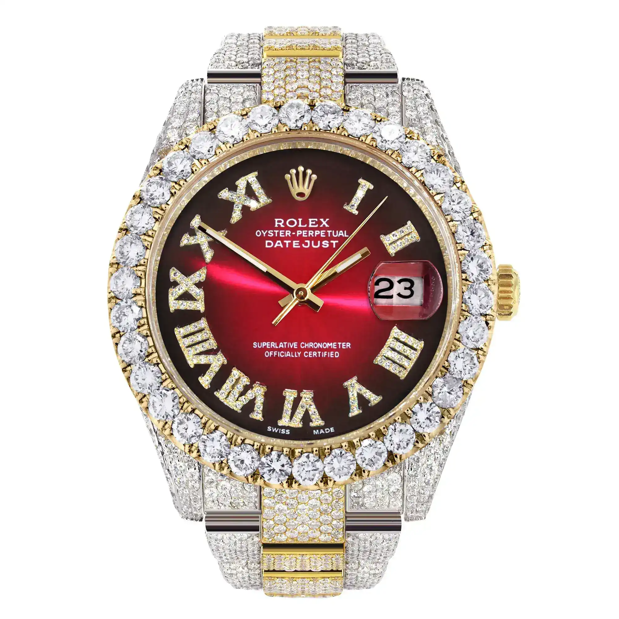 Fake Diamond Watch Iced Out Rolex Replica 193
