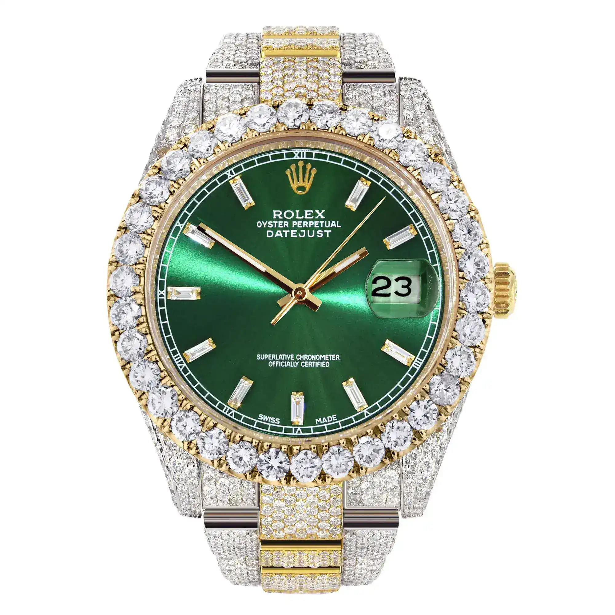 Fake Diamond Watch Iced Out Rolex Replica 197