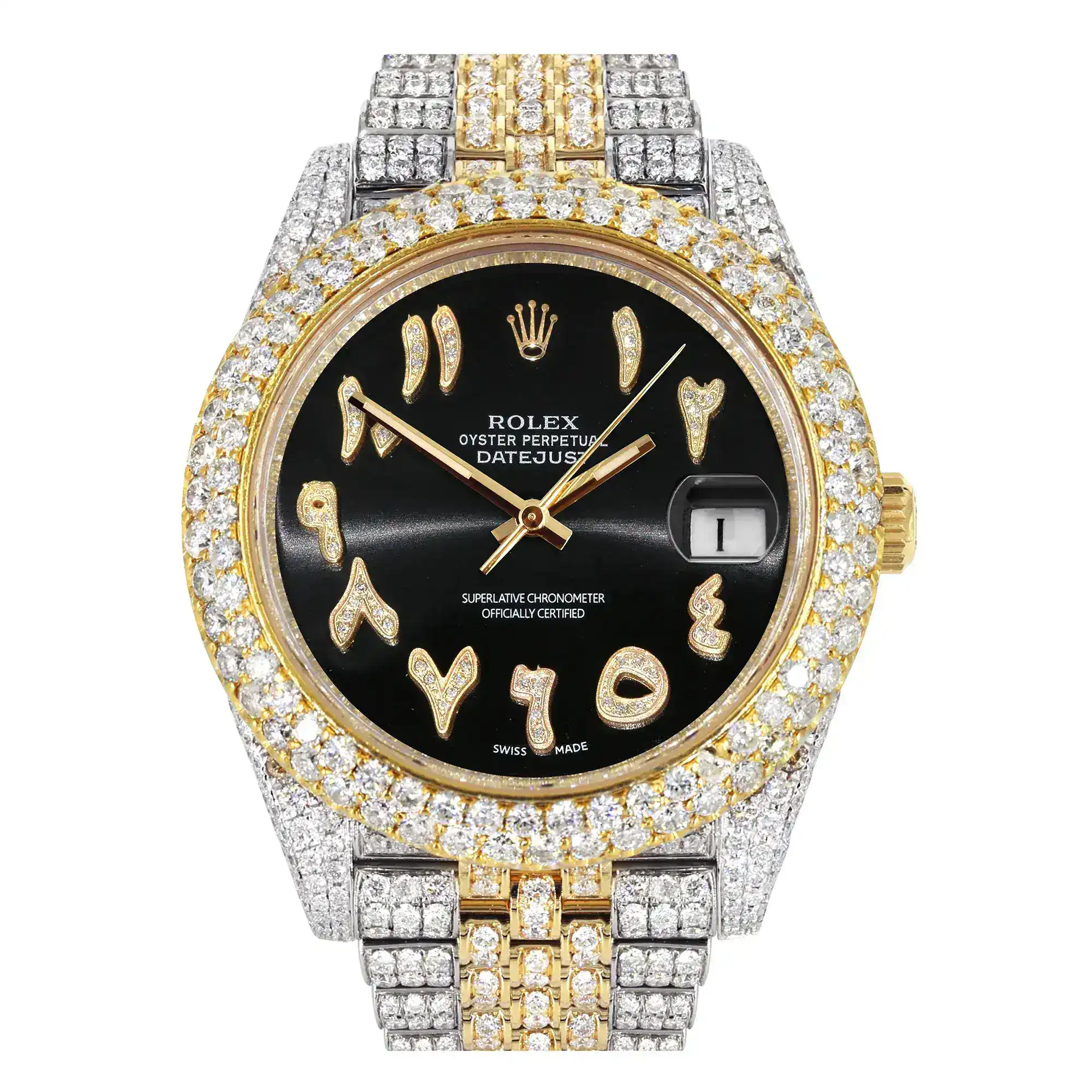 Fake Diamond Watch Iced Out Rolex Replica 215