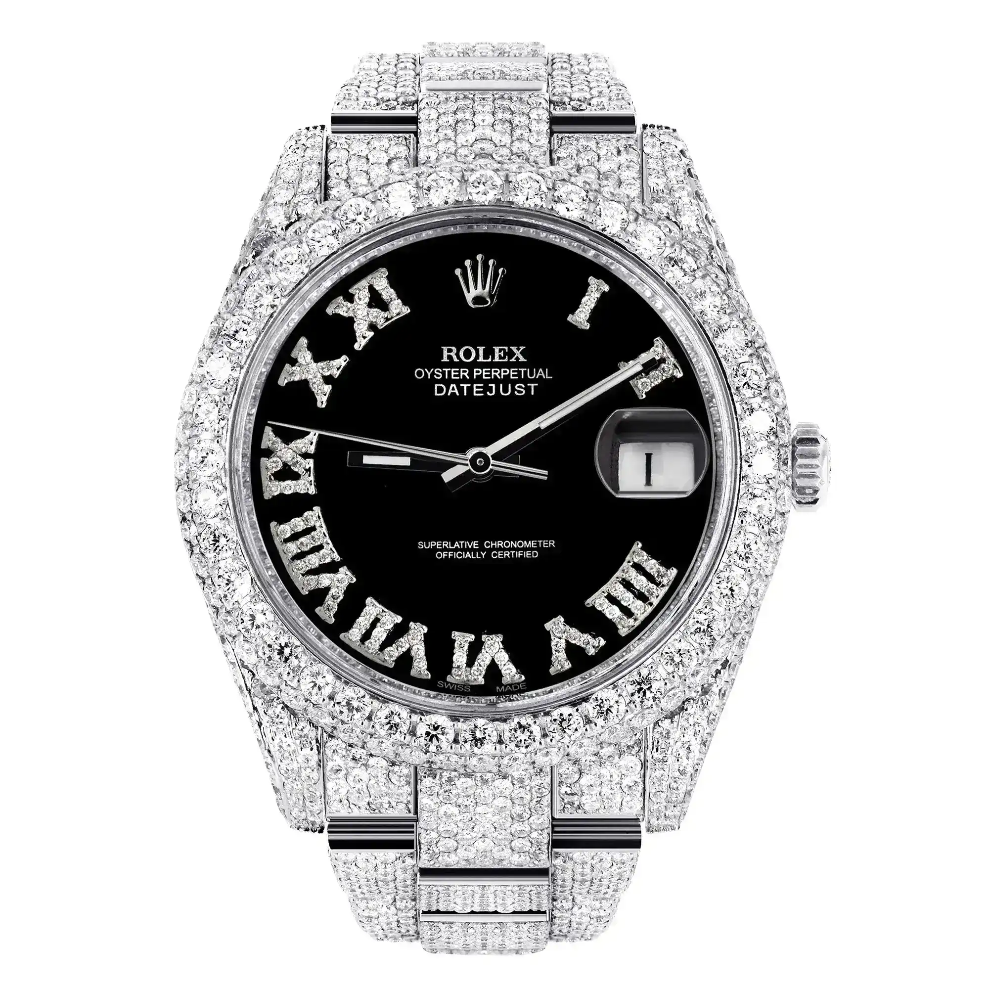 Fake Diamond Watch Iced Out Rolex Replica 217