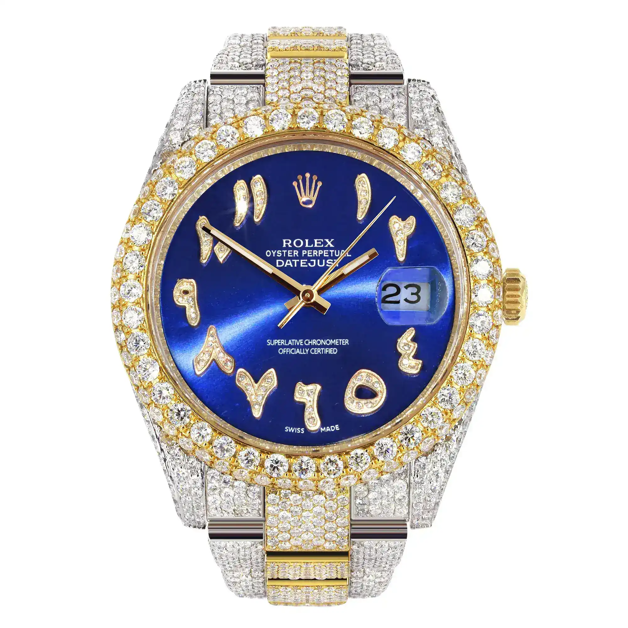 Fake Diamond Watch Iced Out Rolex Replica 222