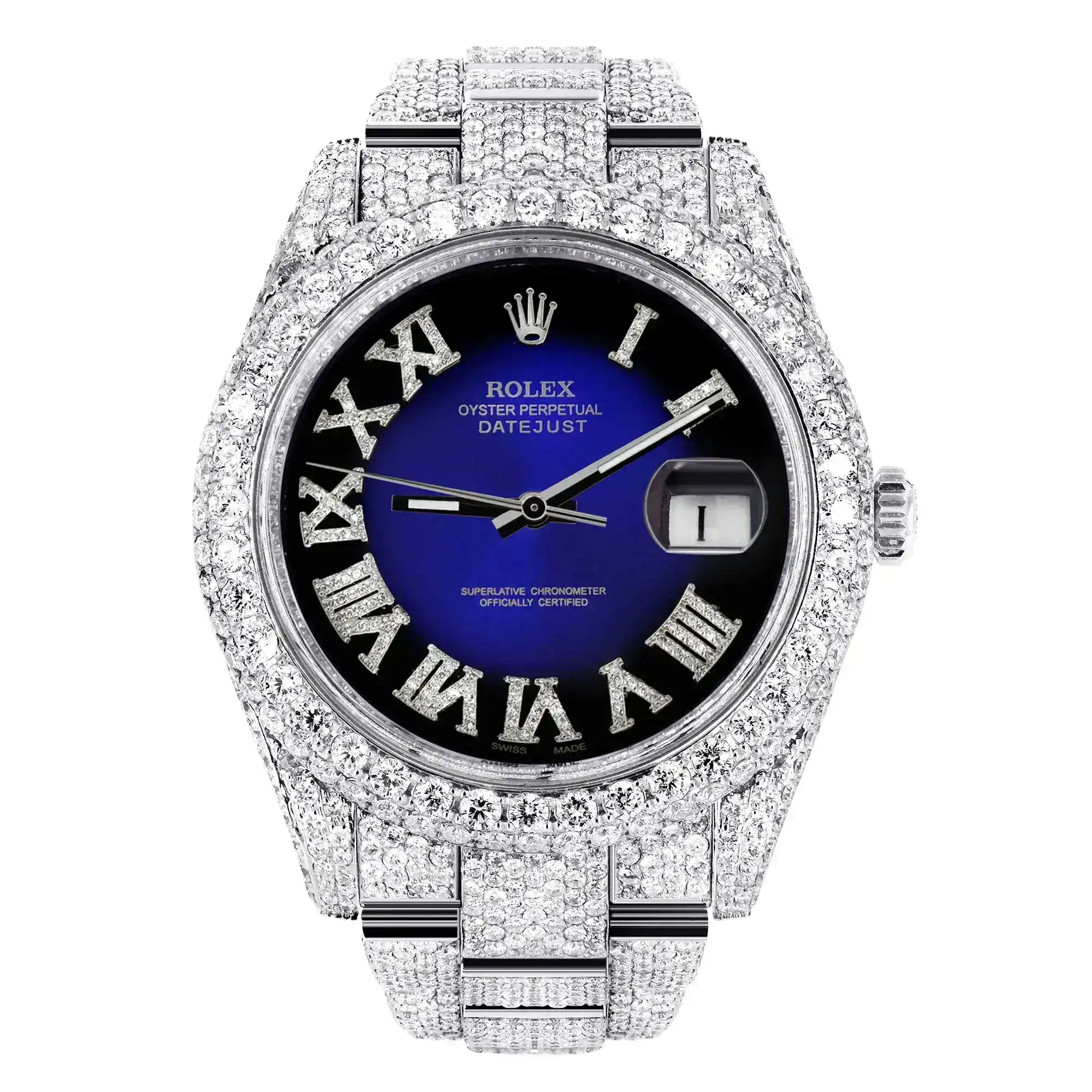 Fake Diamond Watch Iced Out Rolex Replica 225