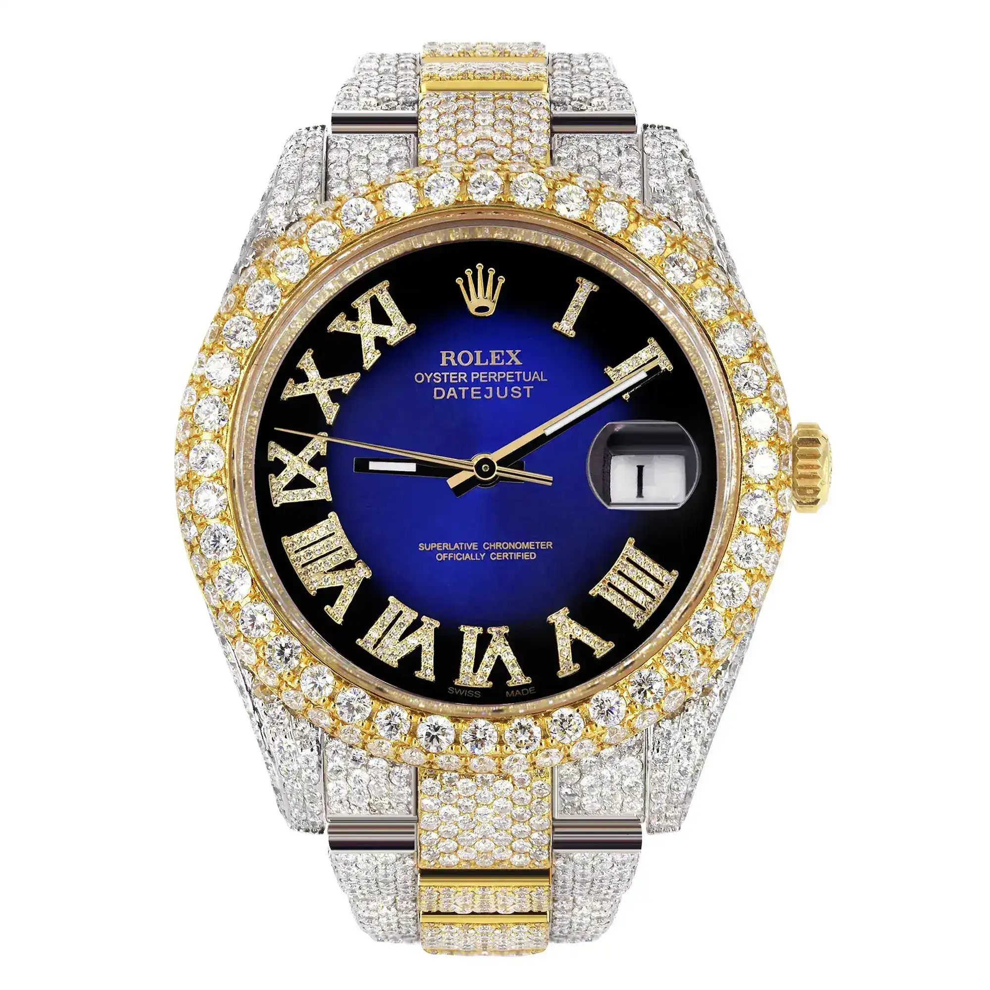 Fake Diamond Watch Iced Out Rolex Replica 227