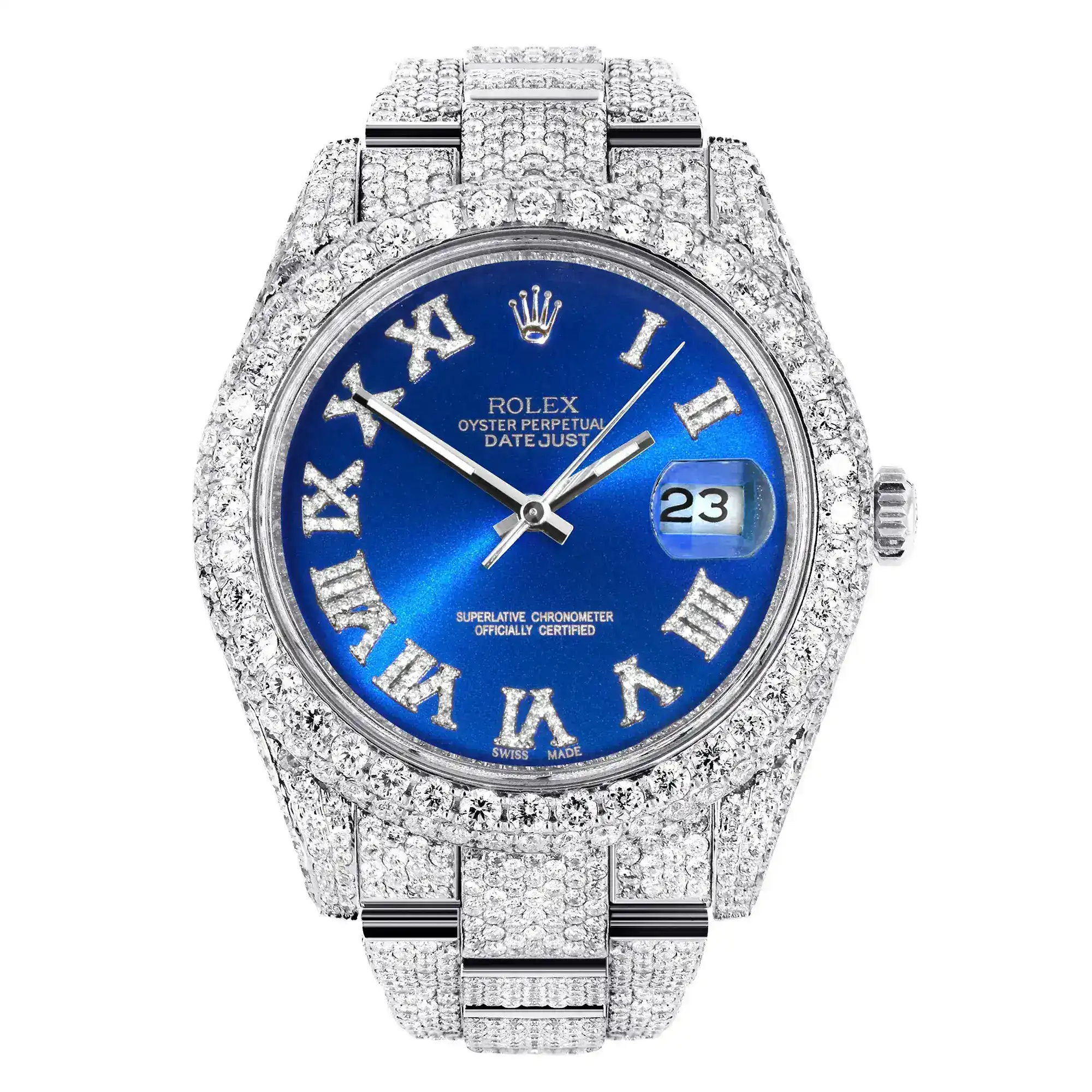 Fake Diamond Watch Iced Out Rolex Replica 229