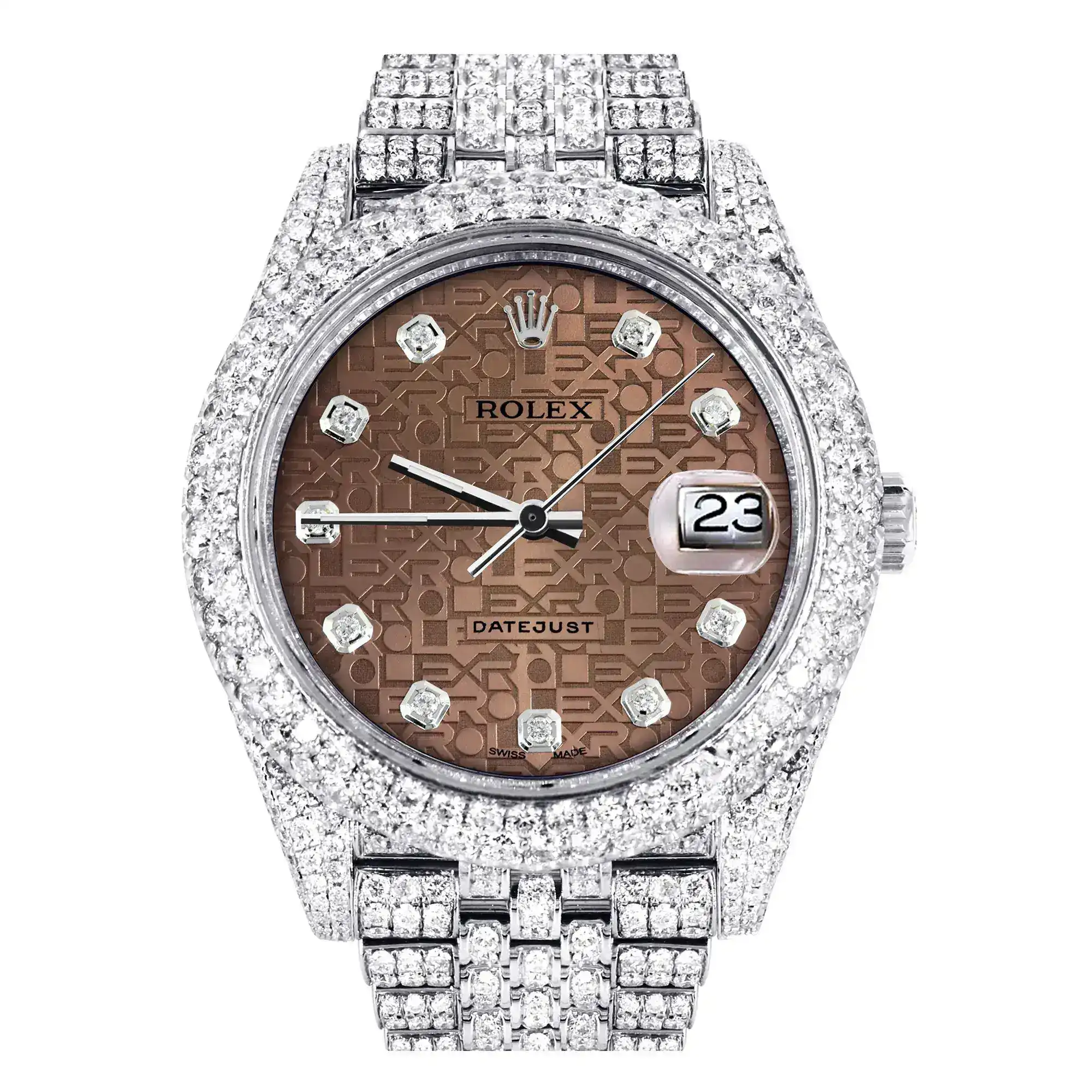 Fake Diamond Watch Iced Out Rolex Replica 233