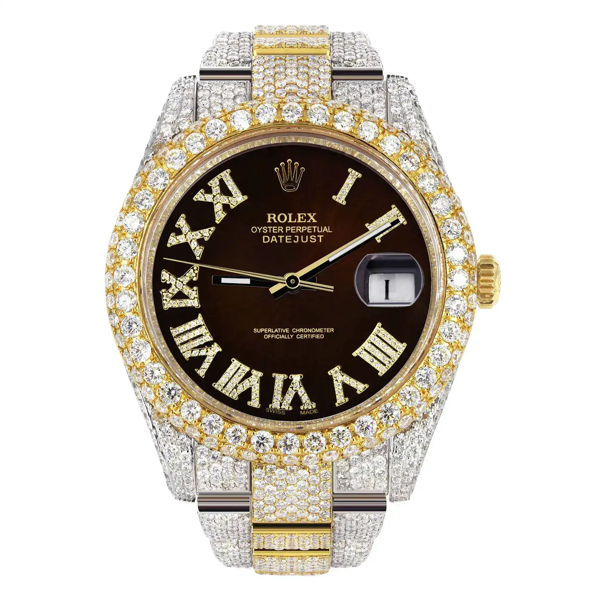 Fake Diamond Watch Iced Out Rolex Replica 237