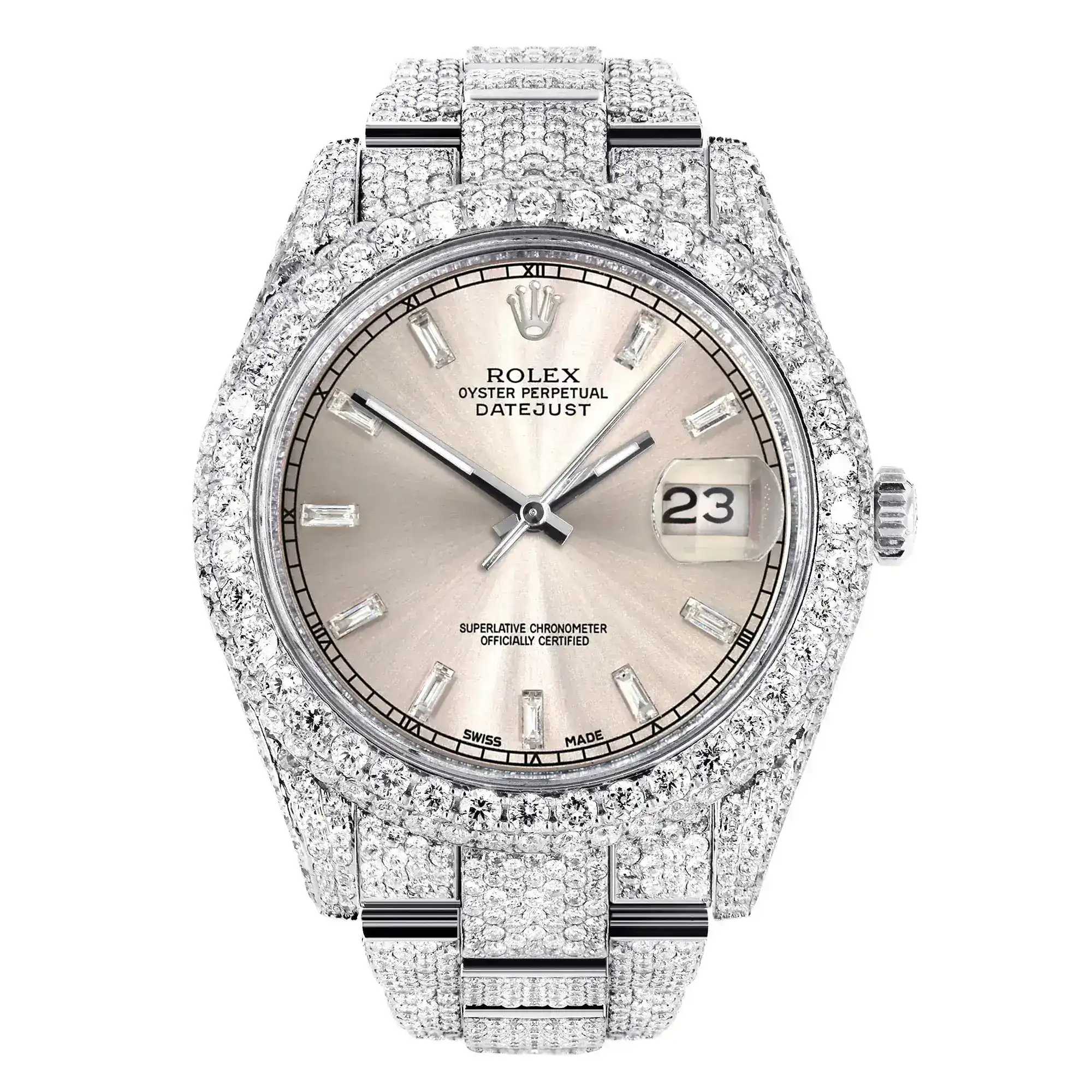 Fake Diamond Watch Iced Out Rolex Replica 239