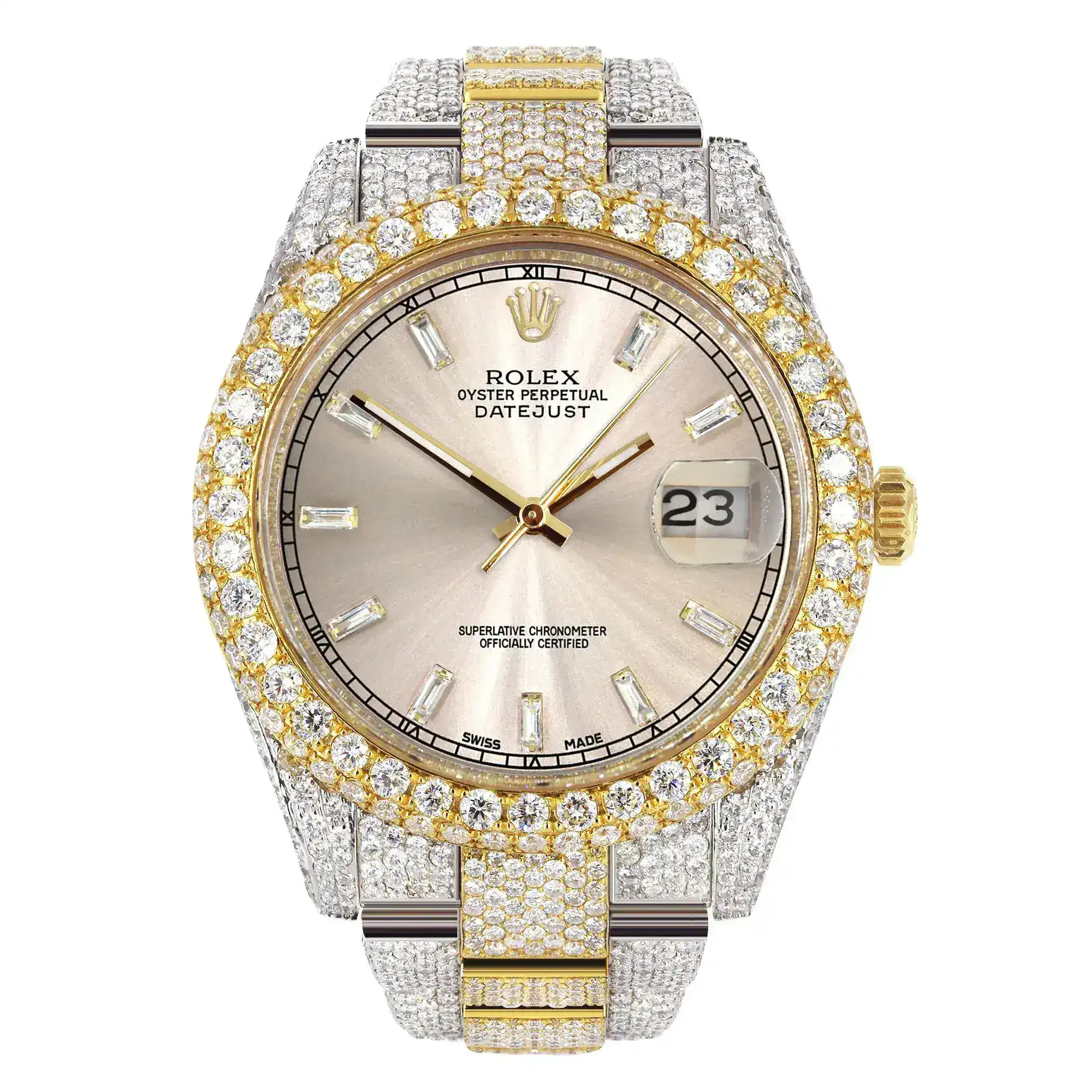 Fake Diamond Watch Iced Out Rolex Replica 241