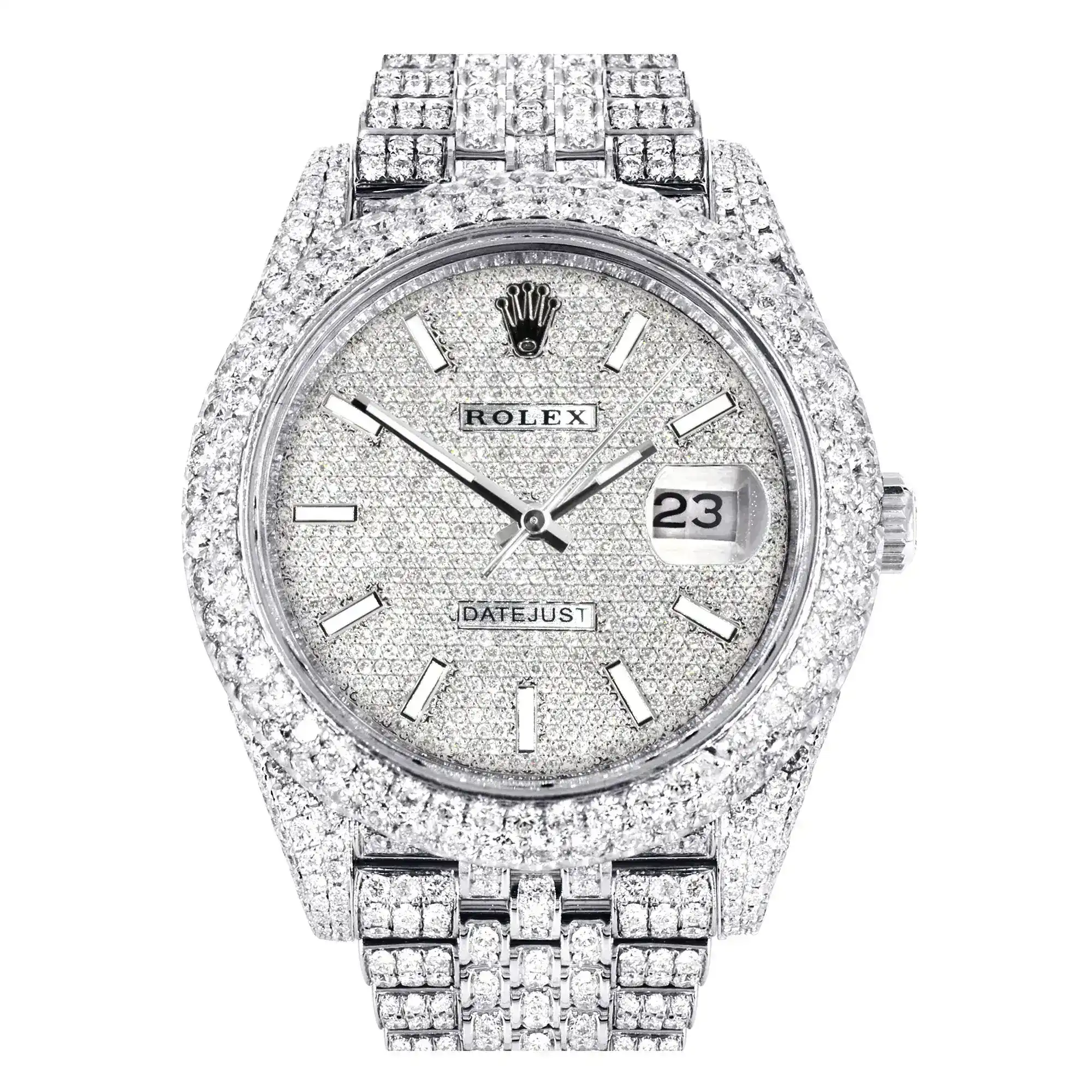 Fake Diamond Watch Iced Out Rolex Replica 243
