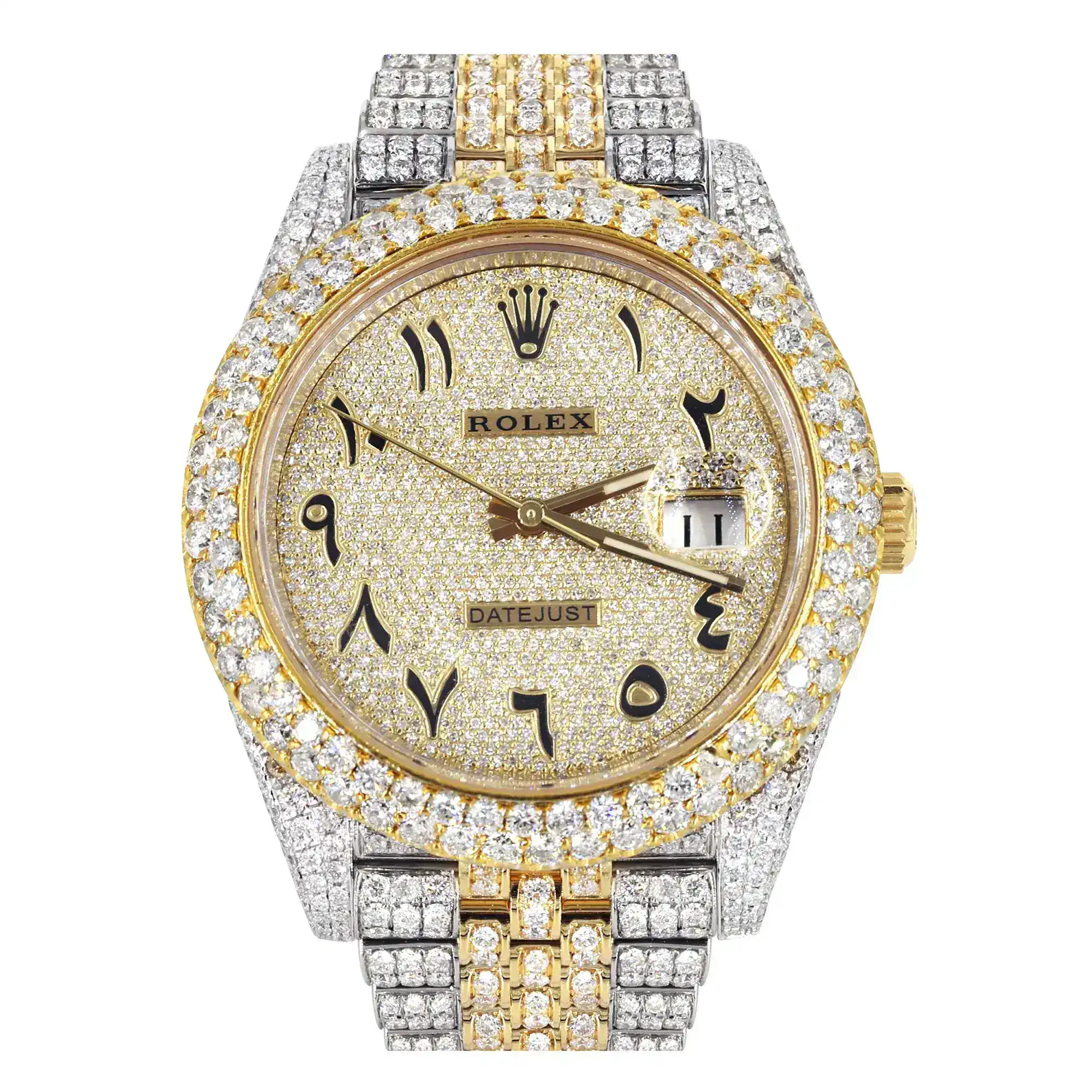Fake Diamond Watch Iced Out Rolex Replica 245