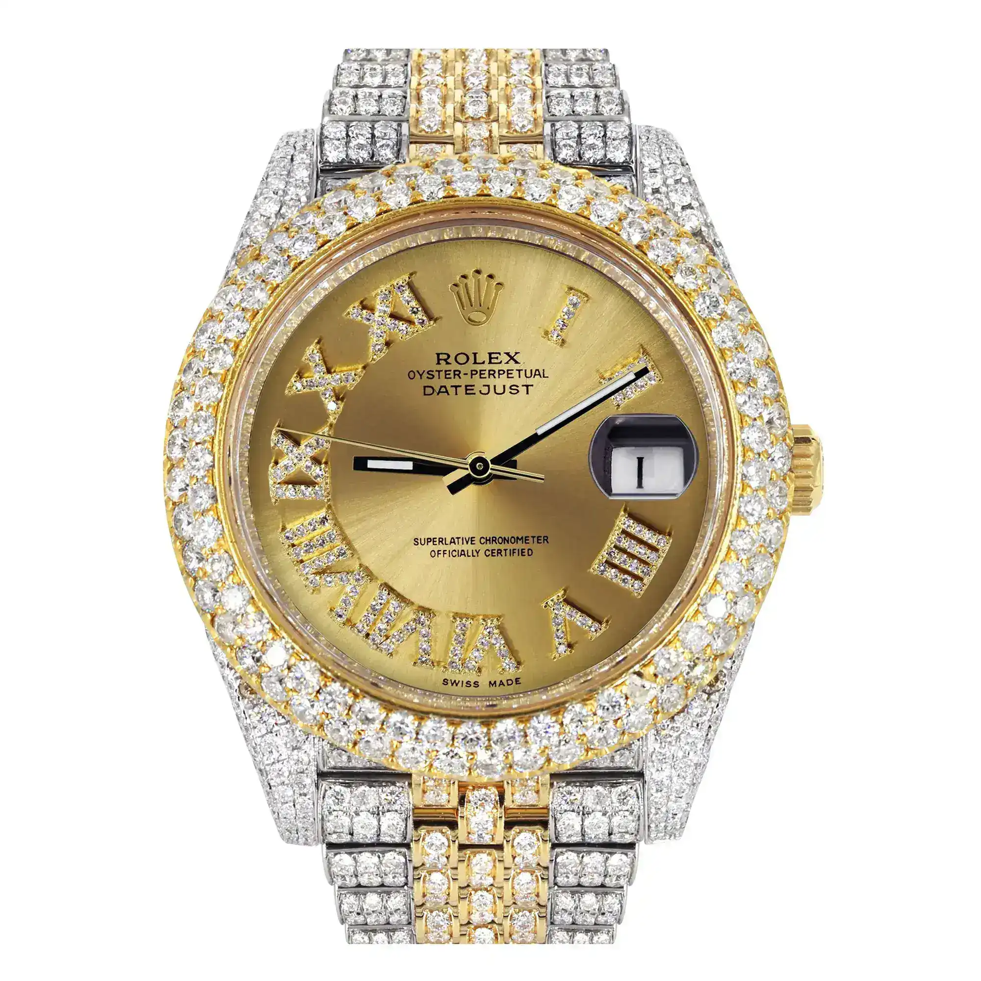 Fake Diamond Watch Iced Out Rolex Replica 248