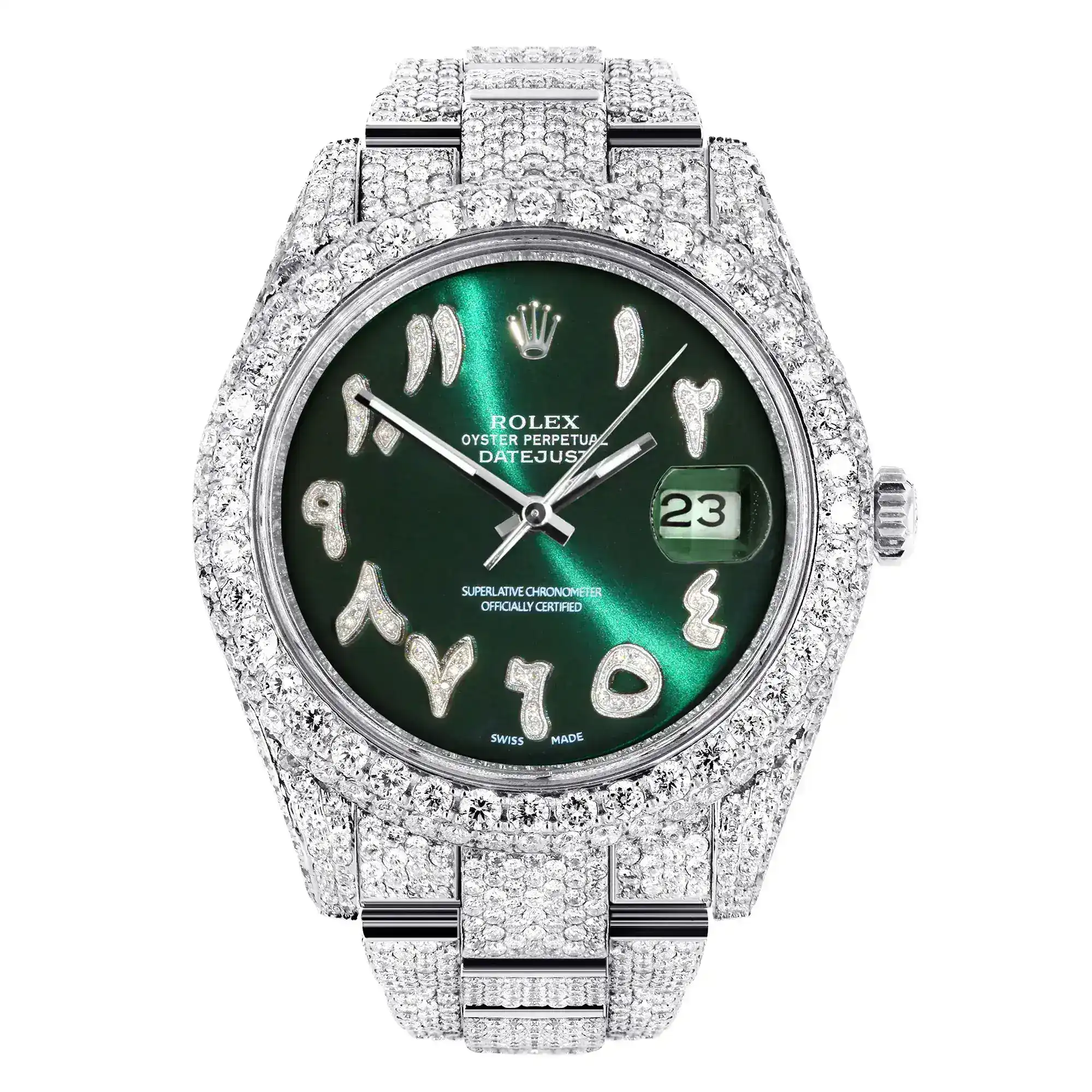 Fake Diamond Watch Iced Out Rolex Replica 251