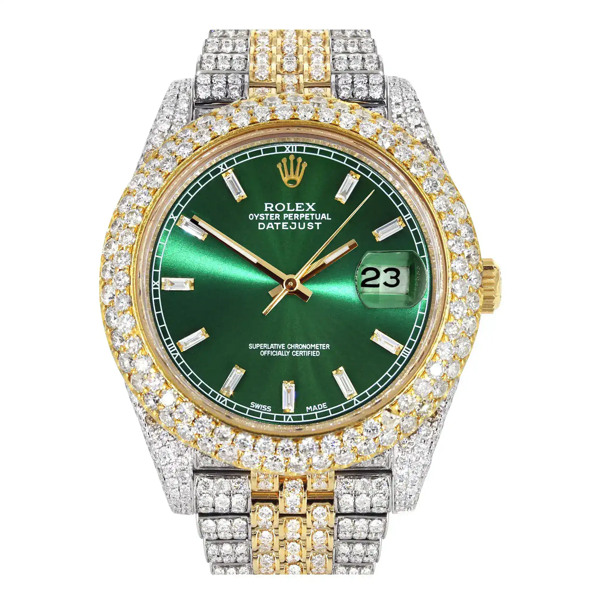 Fake Diamond Watch Iced Out Rolex Replica 253
