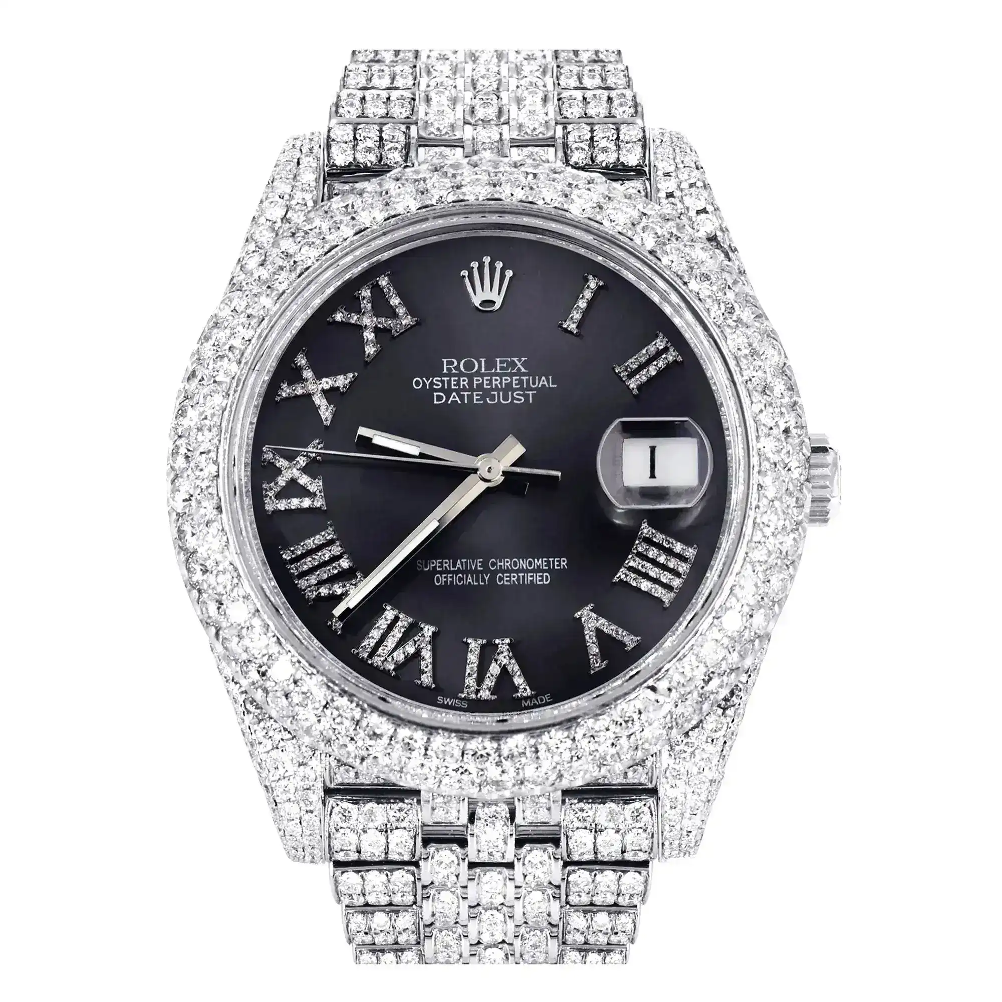 Fake Diamond Watch Iced Out Rolex Replica 254