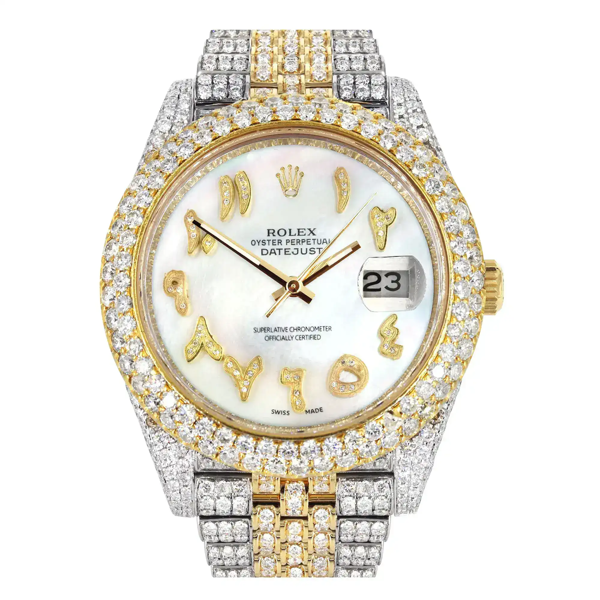 Fake Diamond Watch Iced Out Rolex Replica 259