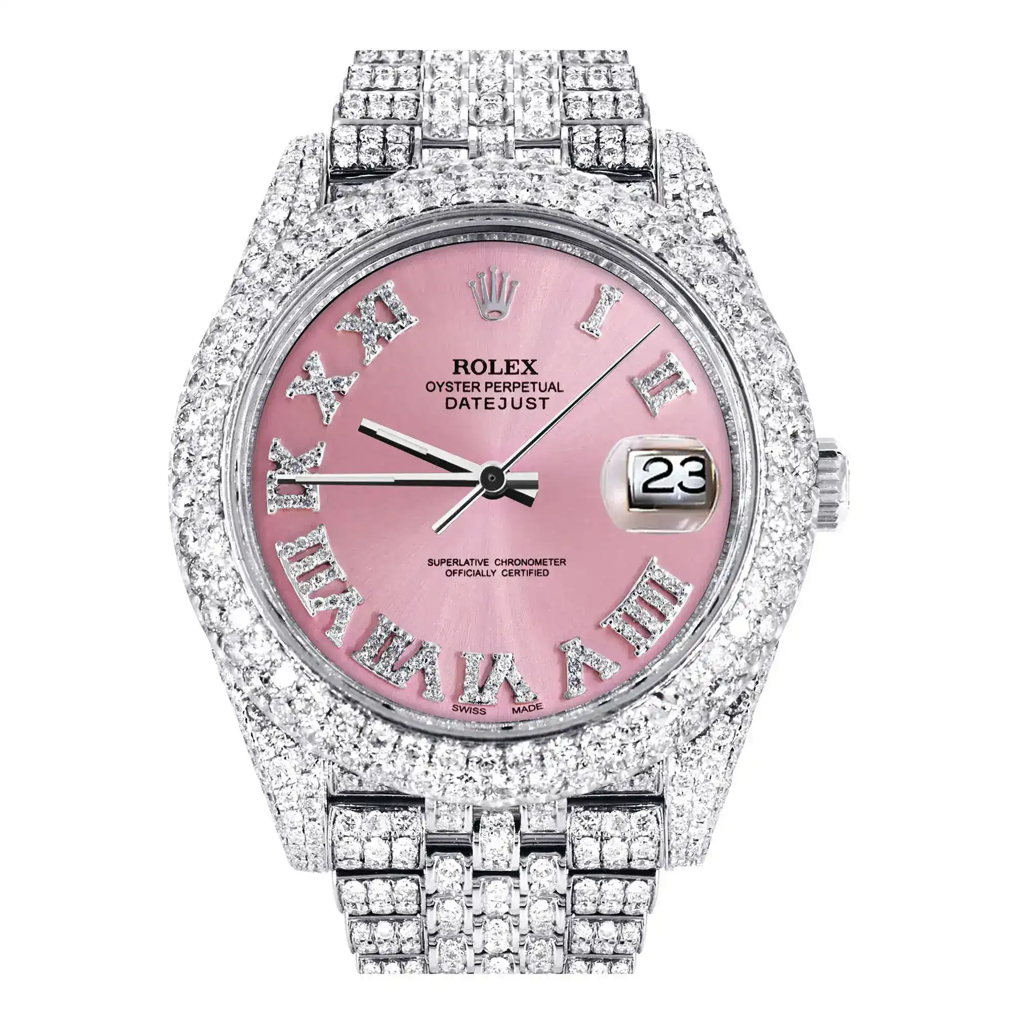 Fake Diamond Watch Iced Out Rolex Replica 262