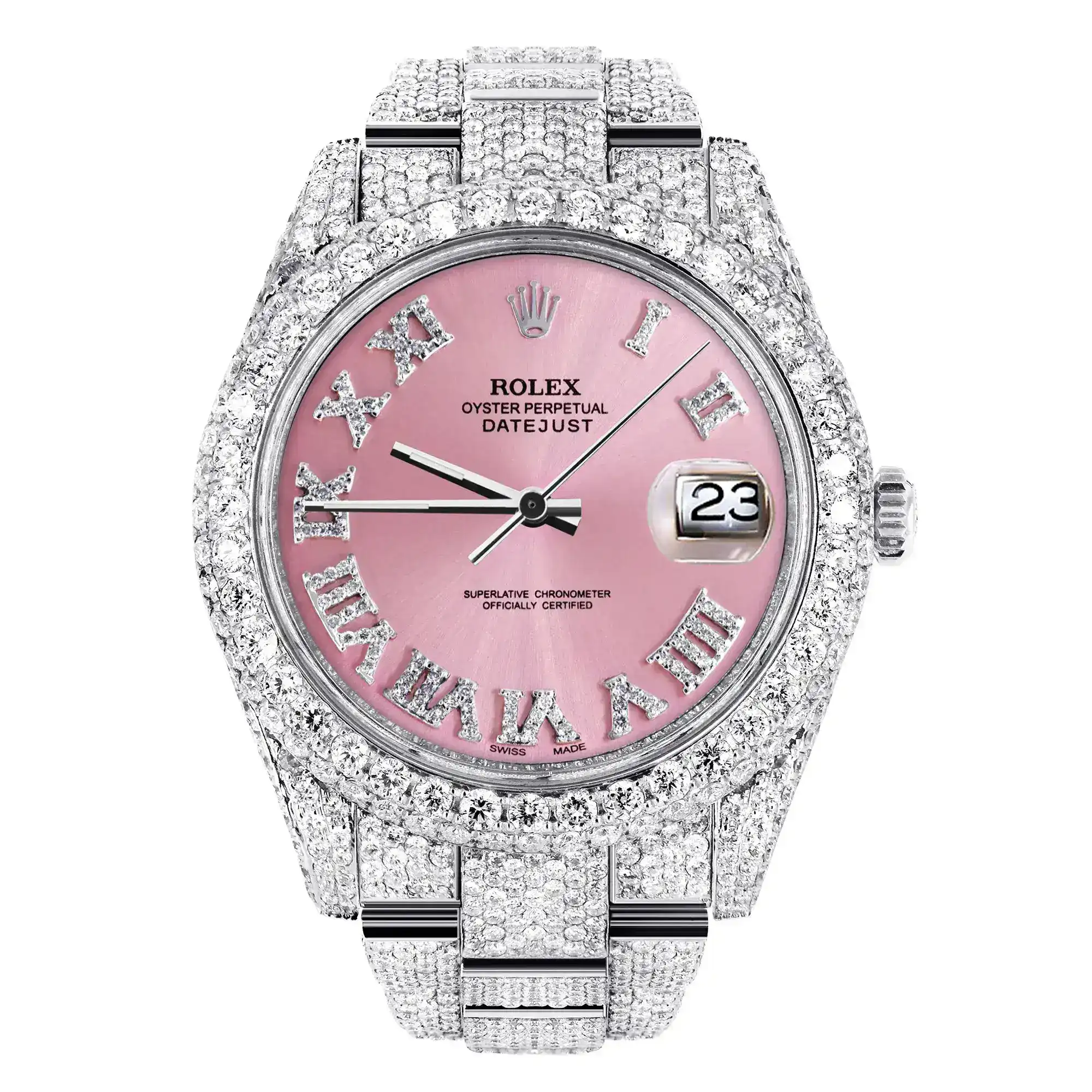 Fake Diamond Watch Iced Out Rolex Replica 263