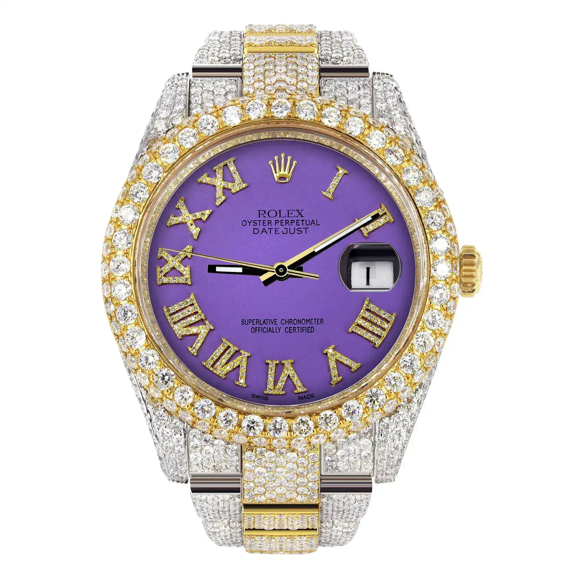 Fake Diamond Watch Iced Out Rolex Replica 268