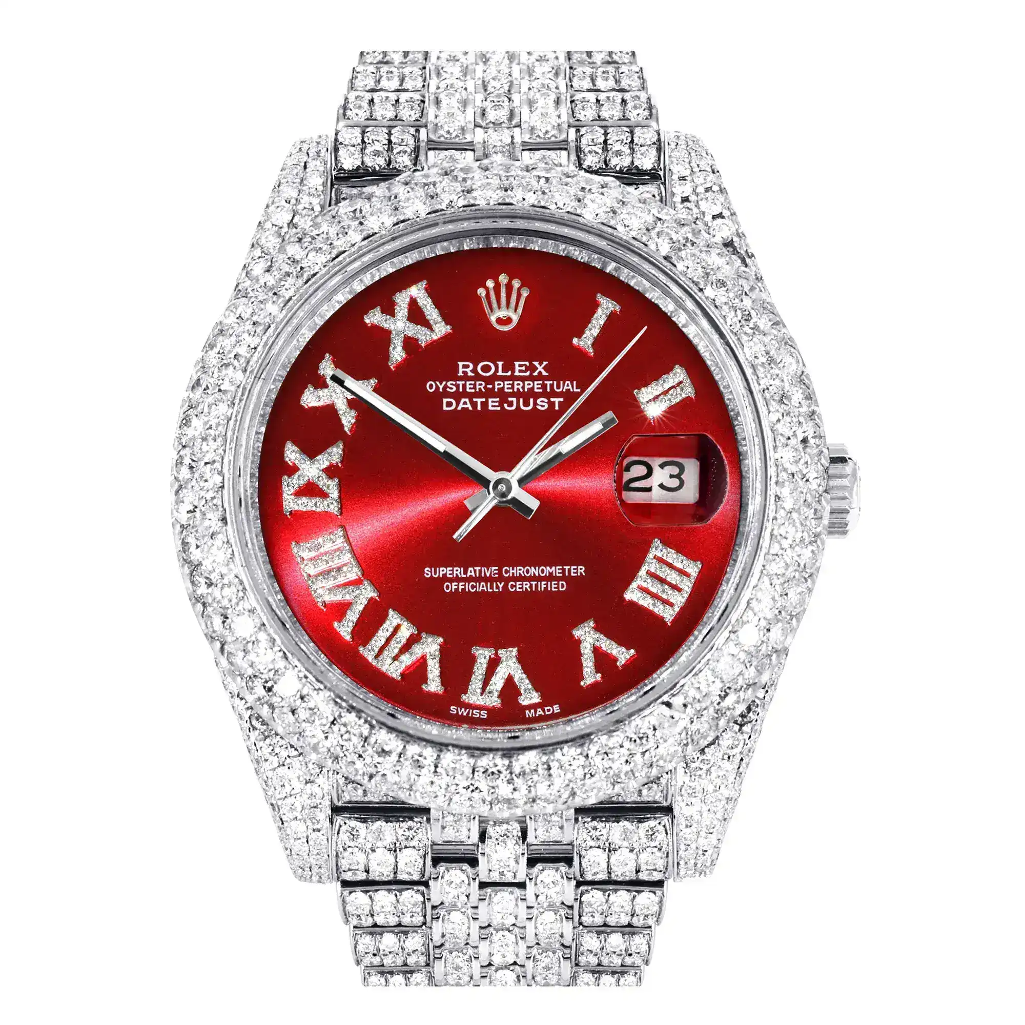 Fake Diamond Watch Iced Out Rolex Replica 276