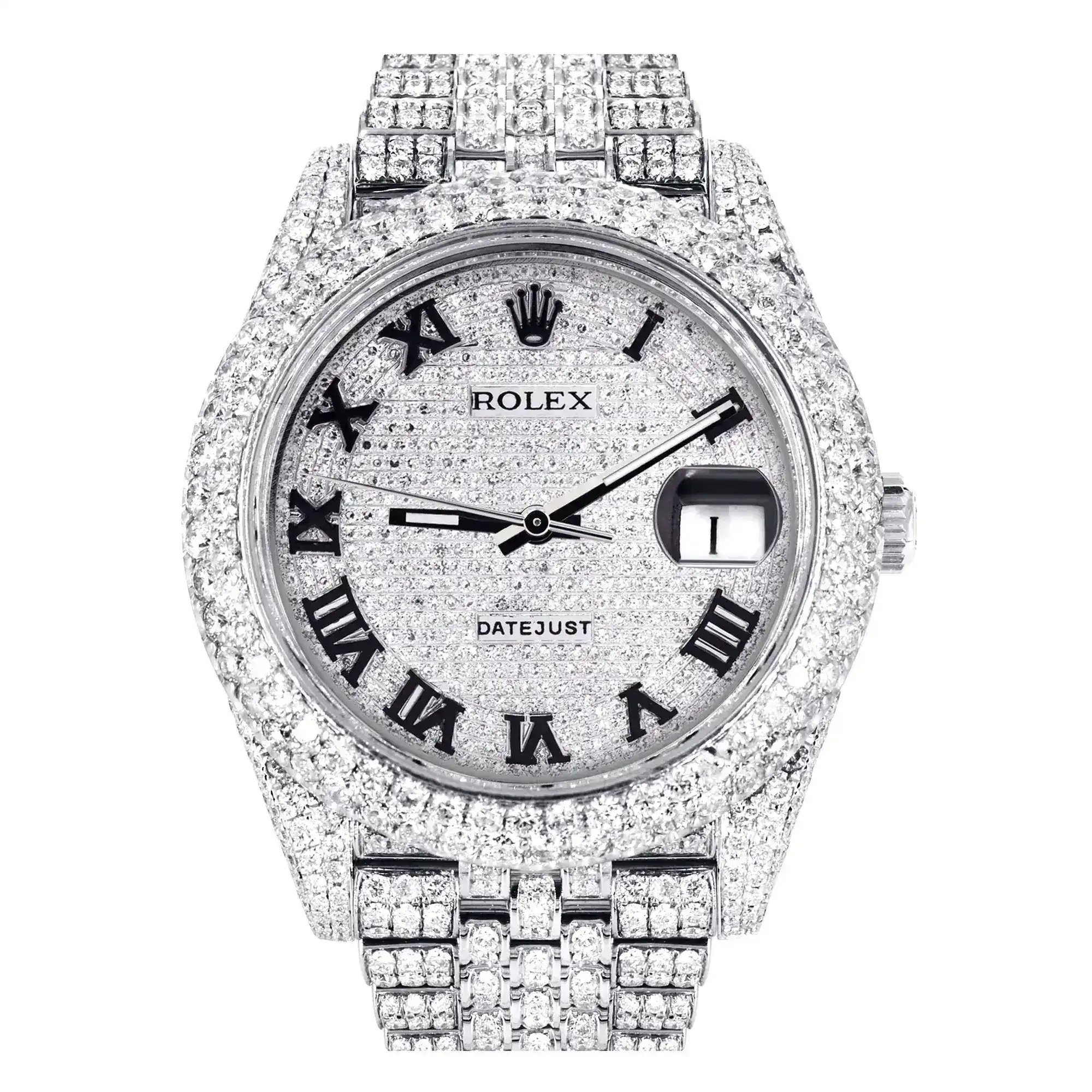 Fake Diamond Watch Iced Out Rolex Replica 278