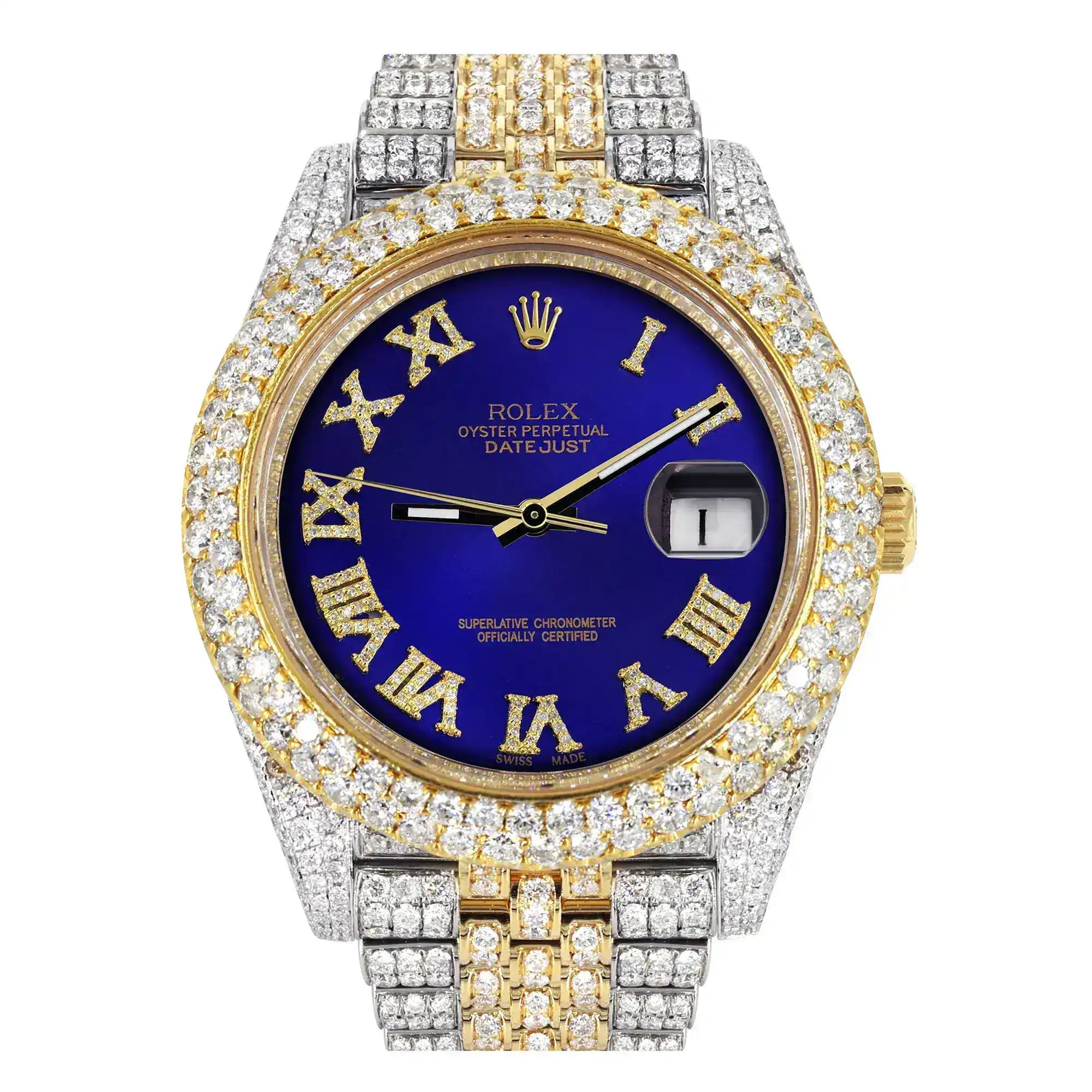 Fake Diamond Watch Iced Out Rolex Replica 280