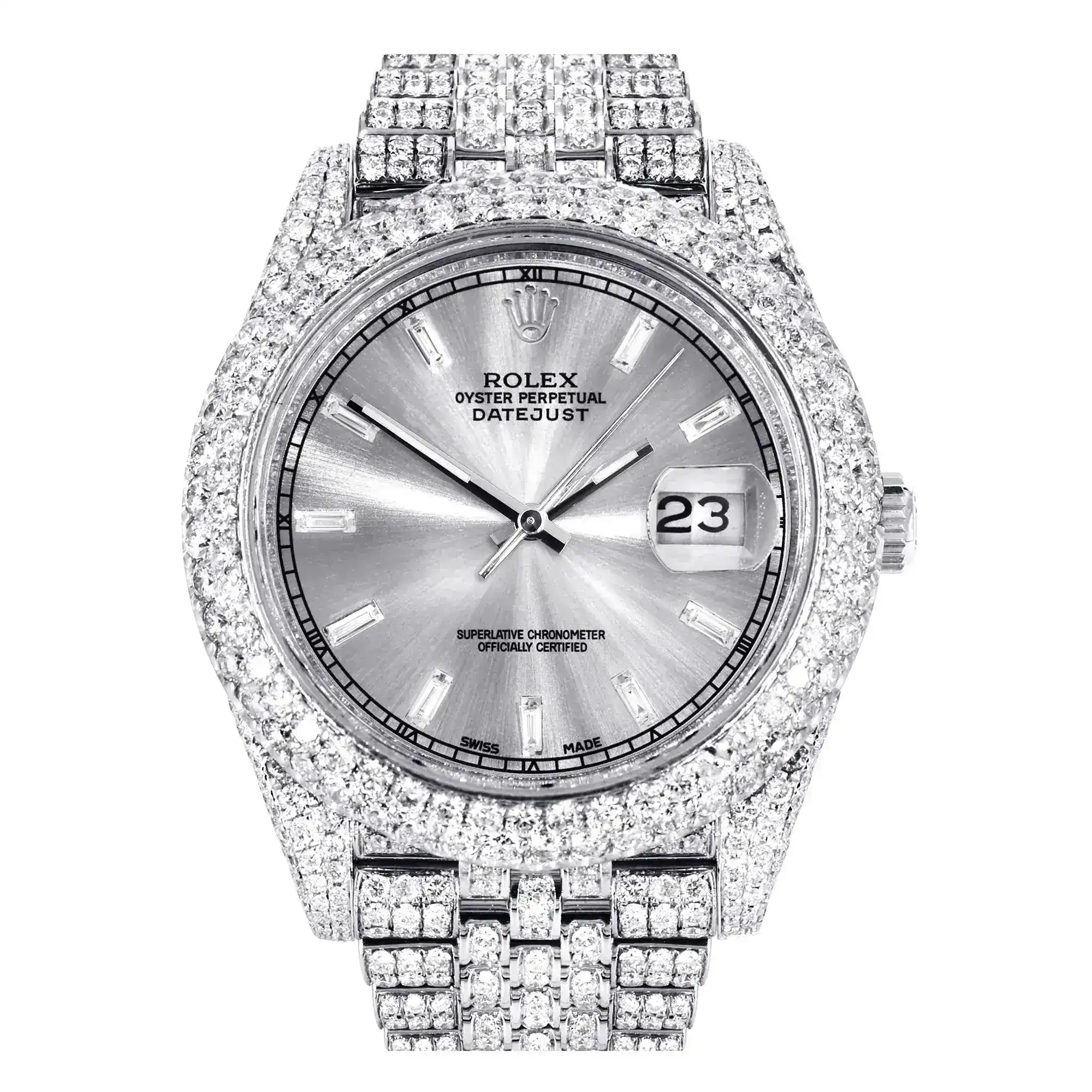 Fake Diamond Watch Iced Out Rolex Replica 283