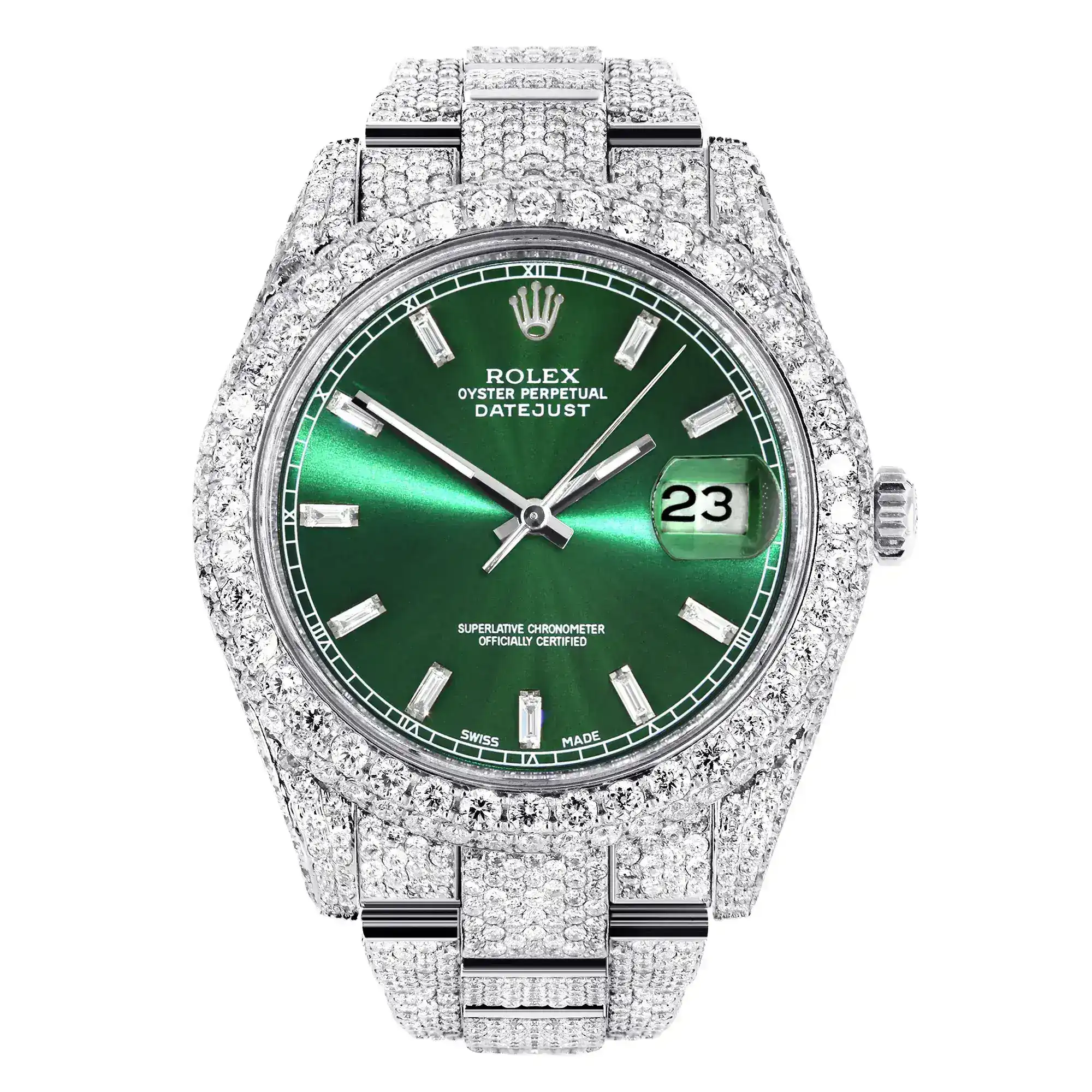 Fake Diamond Watch Iced Out Rolex Replica 291