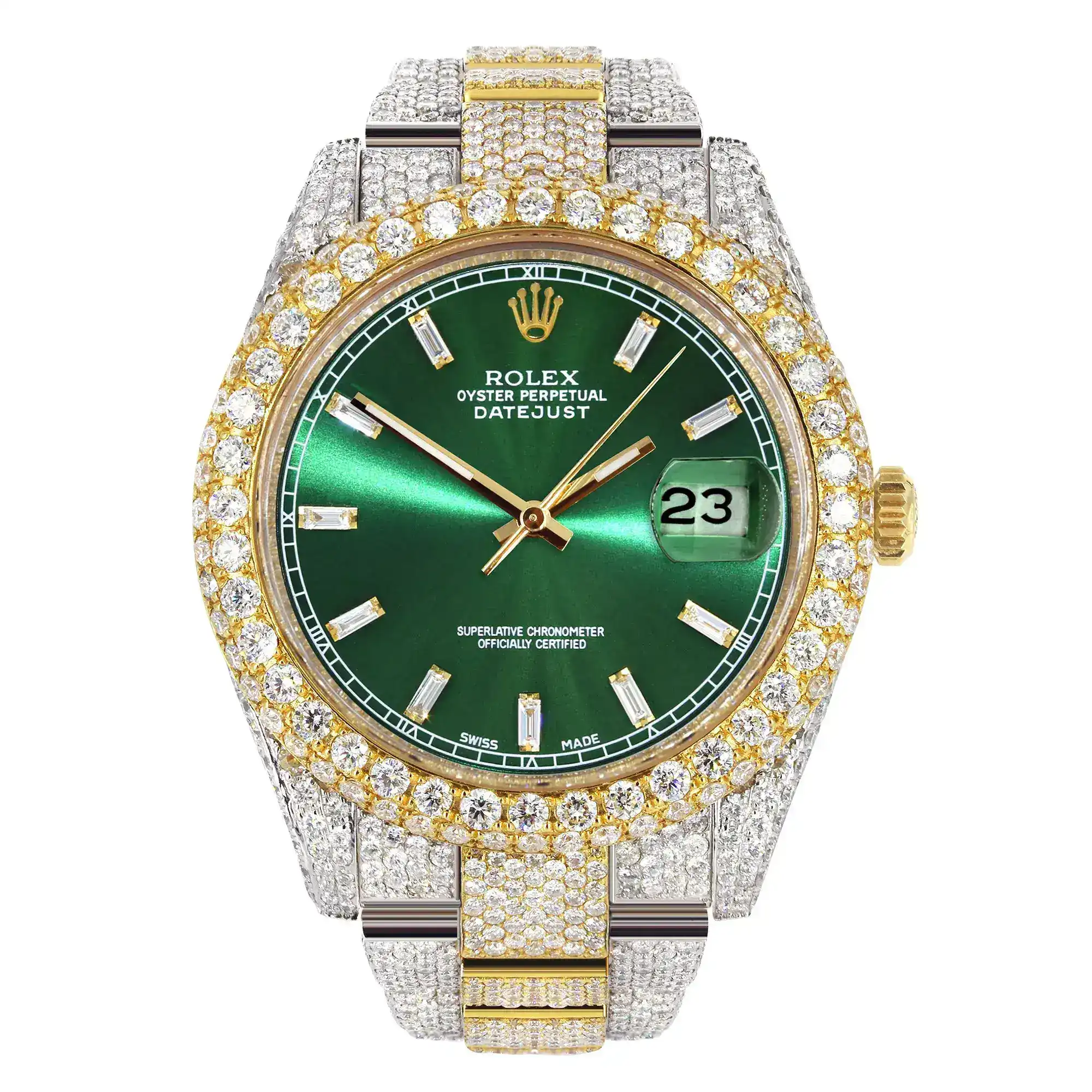 Fake Diamond Watch Iced Out Rolex Replica 292