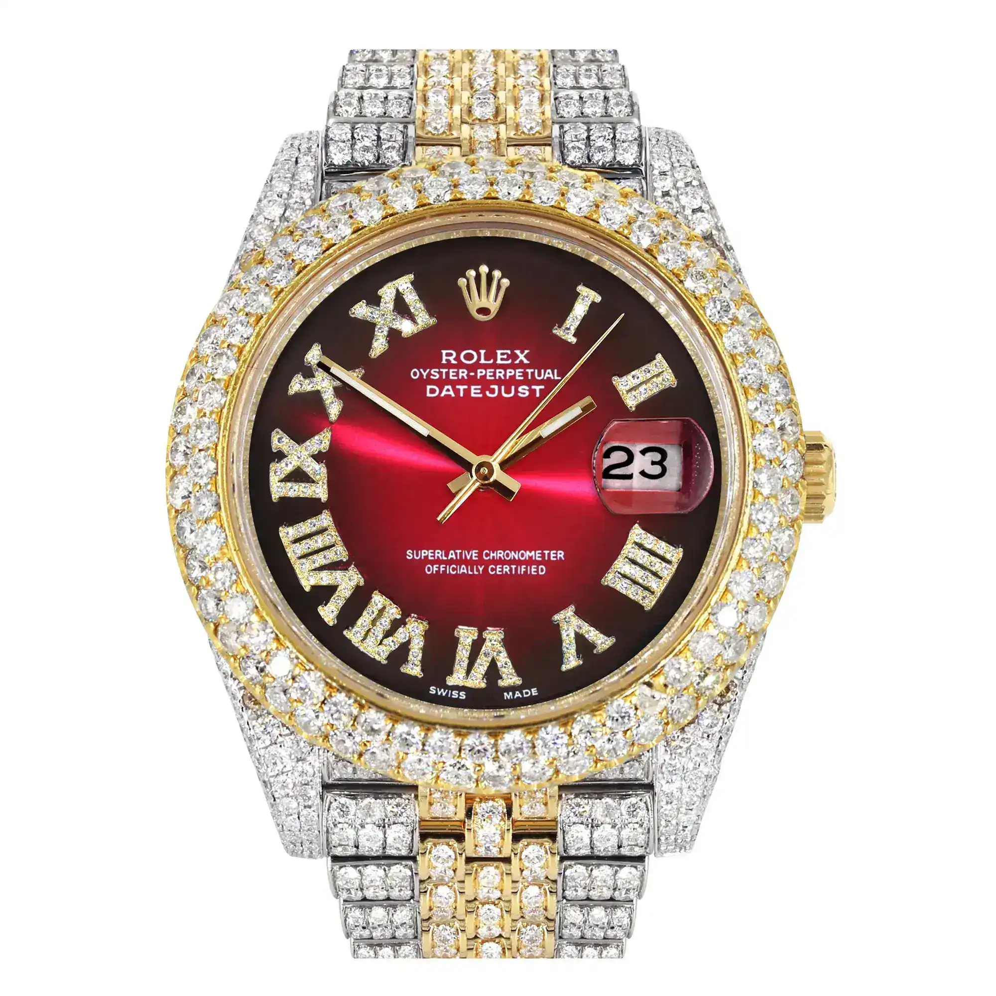 Fake Diamond Watch Iced Out Rolex Replica 302