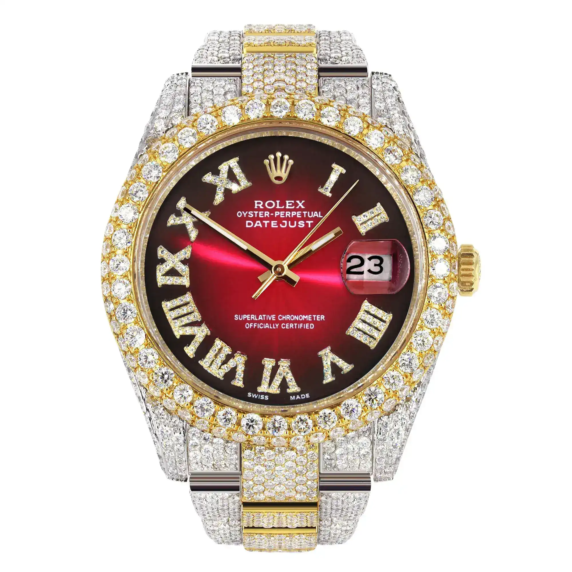 Fake Diamond Watch Iced Out Rolex Replica 304