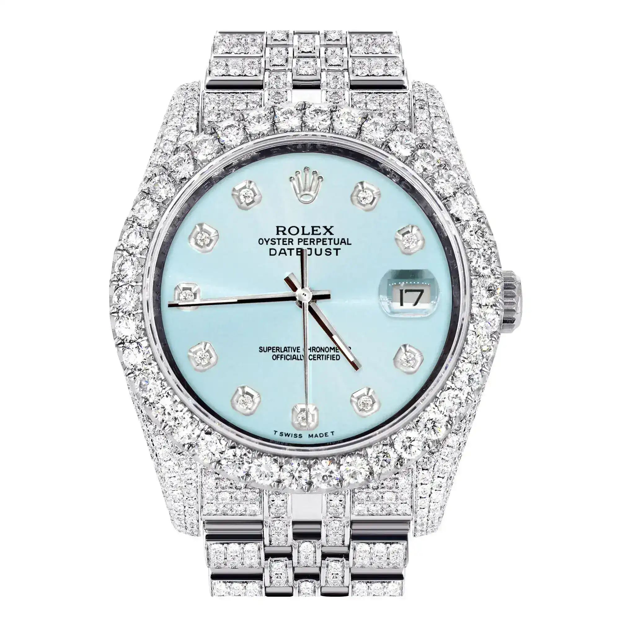 Fake Diamond Watch Iced Out Rolex Replica 305