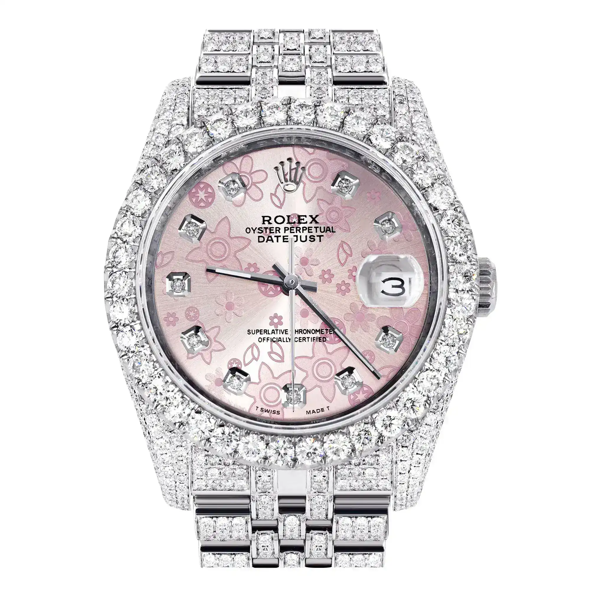 Fake Diamond Watch Iced Out Rolex Replica 310