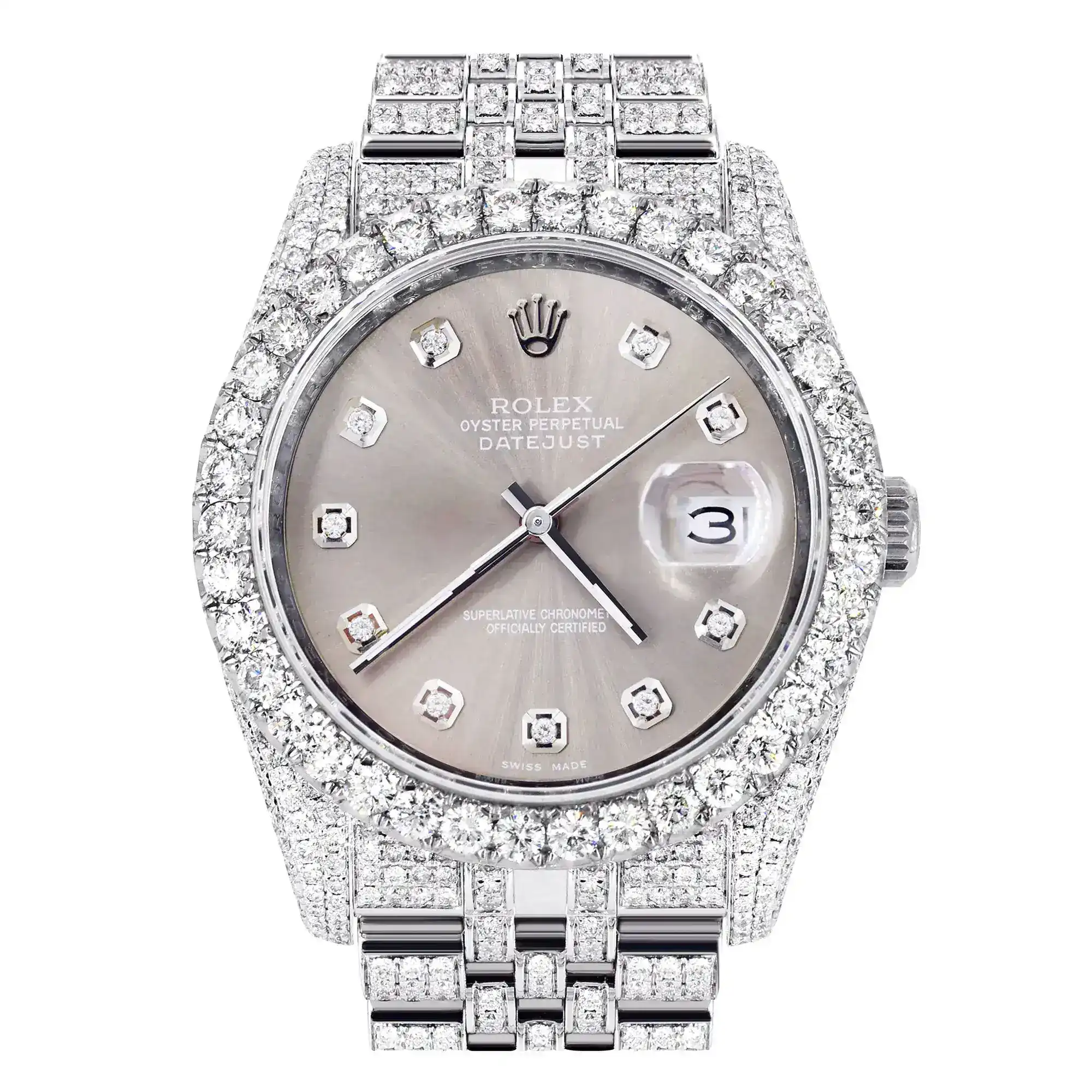 Fake Diamond Watch Iced Out Rolex Replica 313