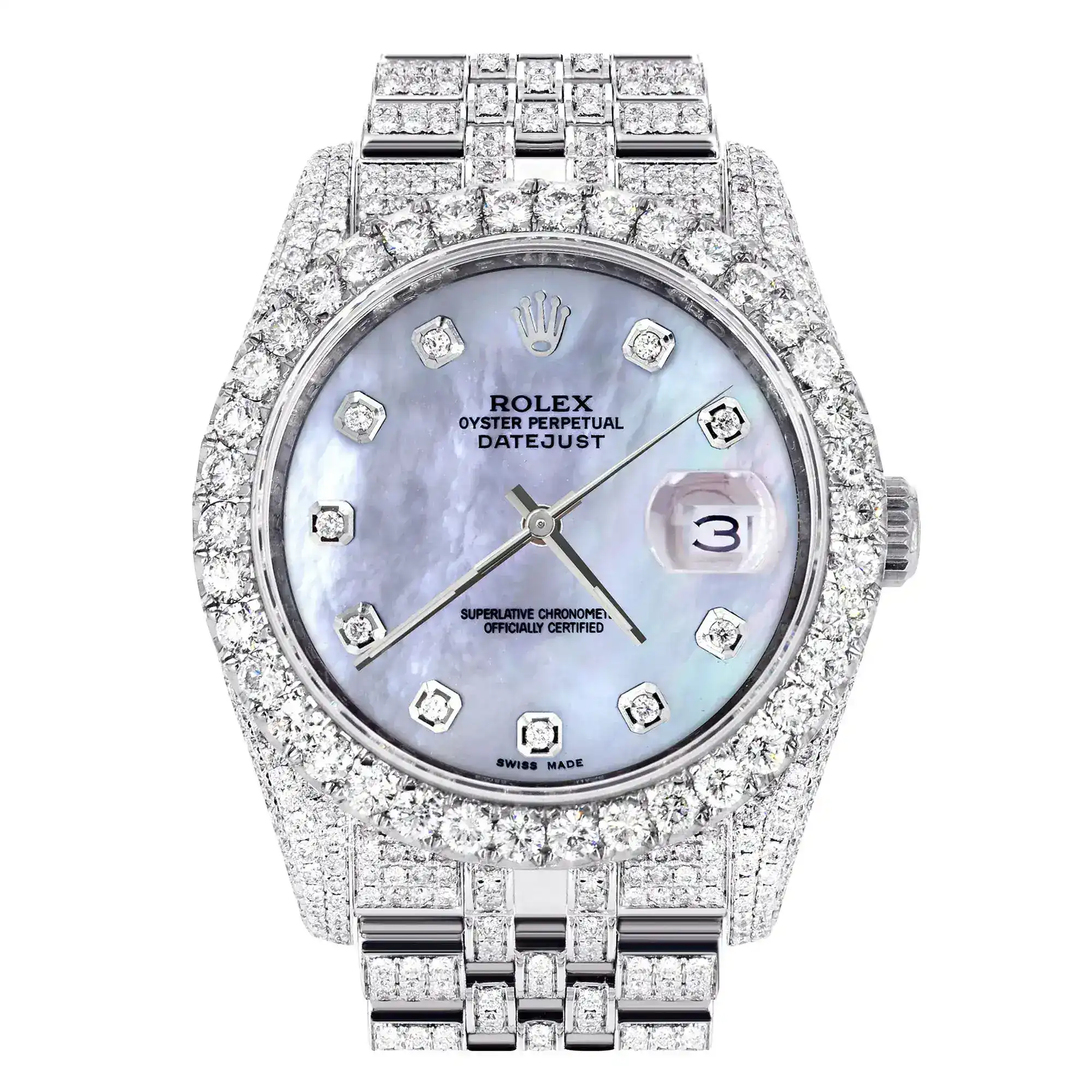 Fake Diamond Watch Iced Out Rolex Replica 314