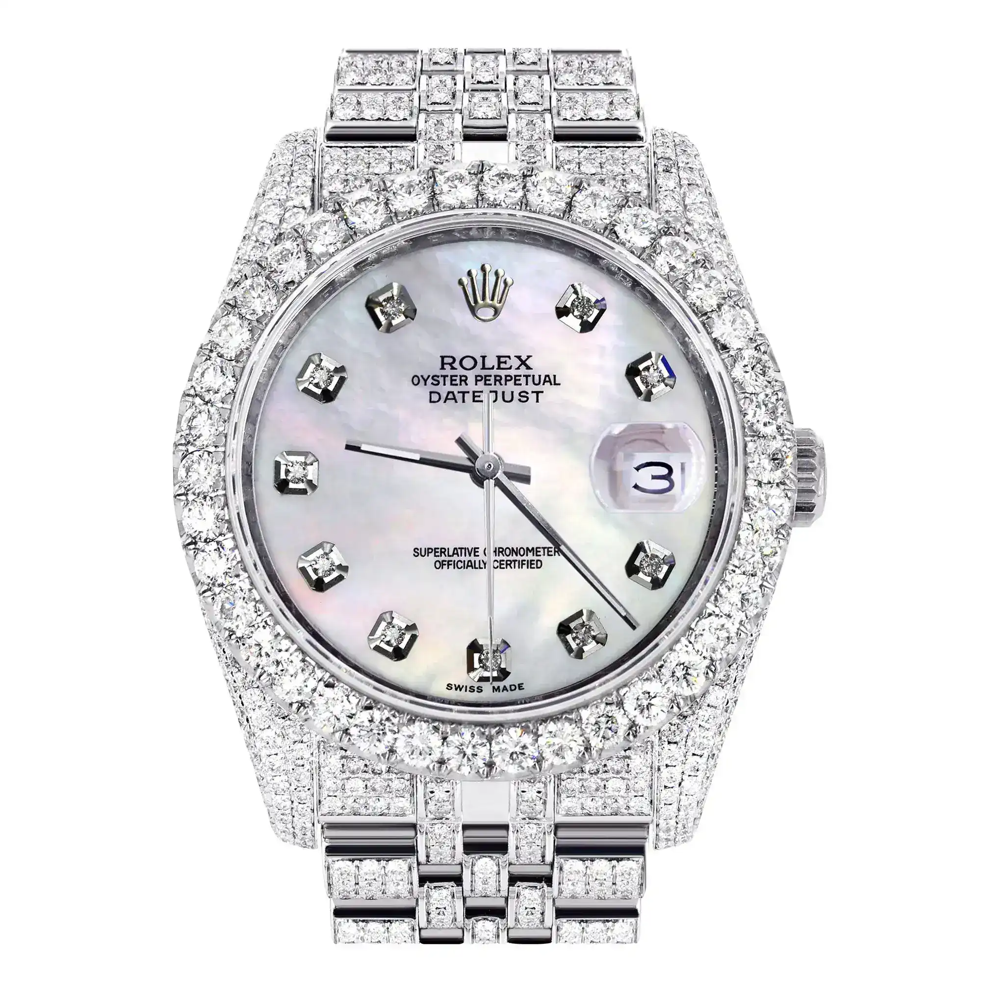 Fake Diamond Watch Iced Out Rolex Replica 315