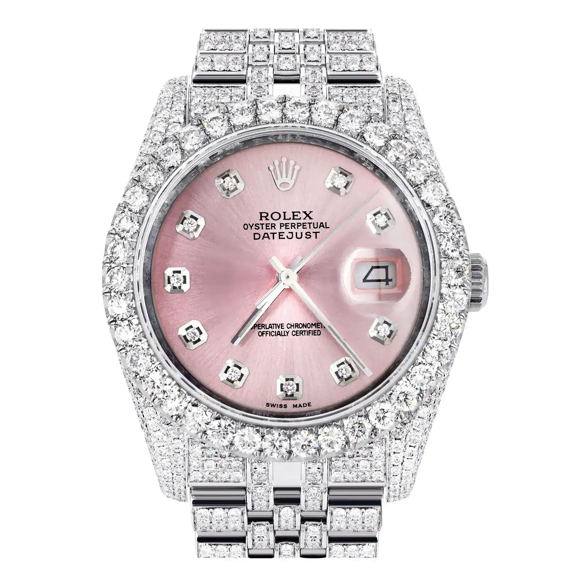 Fake Diamond Watch Iced Out Rolex Replica 316