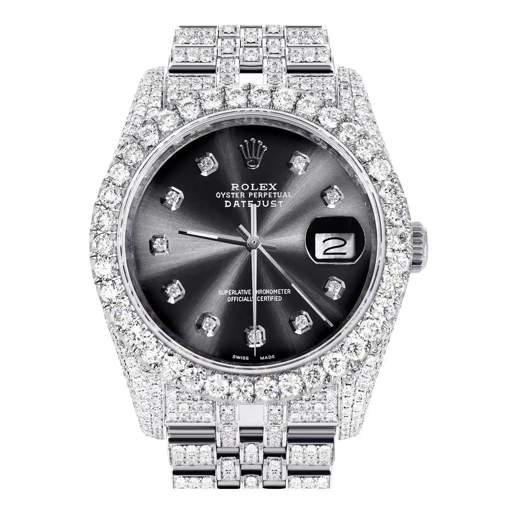 Fake Diamond Watch Iced Out Rolex Replica 317