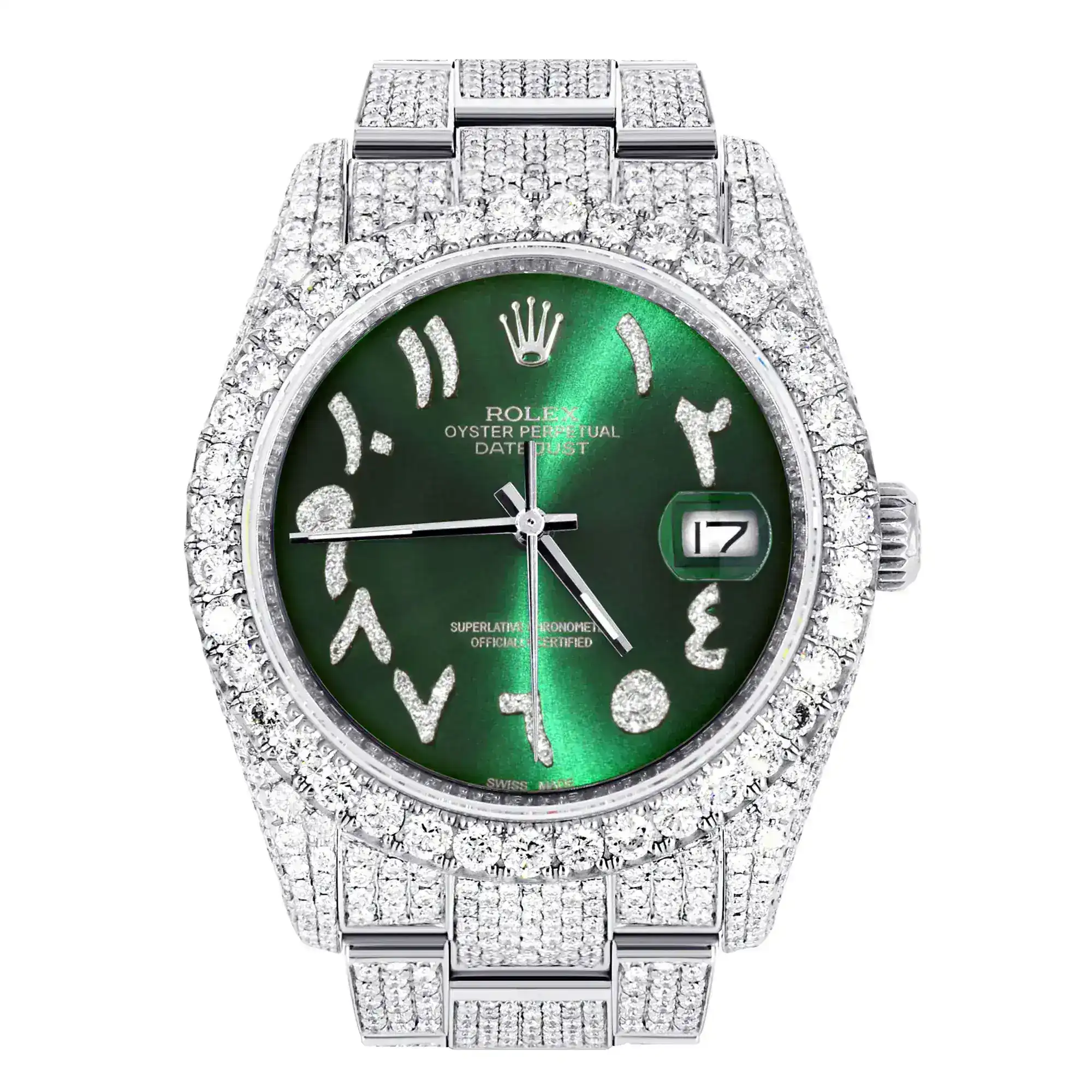 Fake Diamond Watch Iced Out Rolex Replica 361