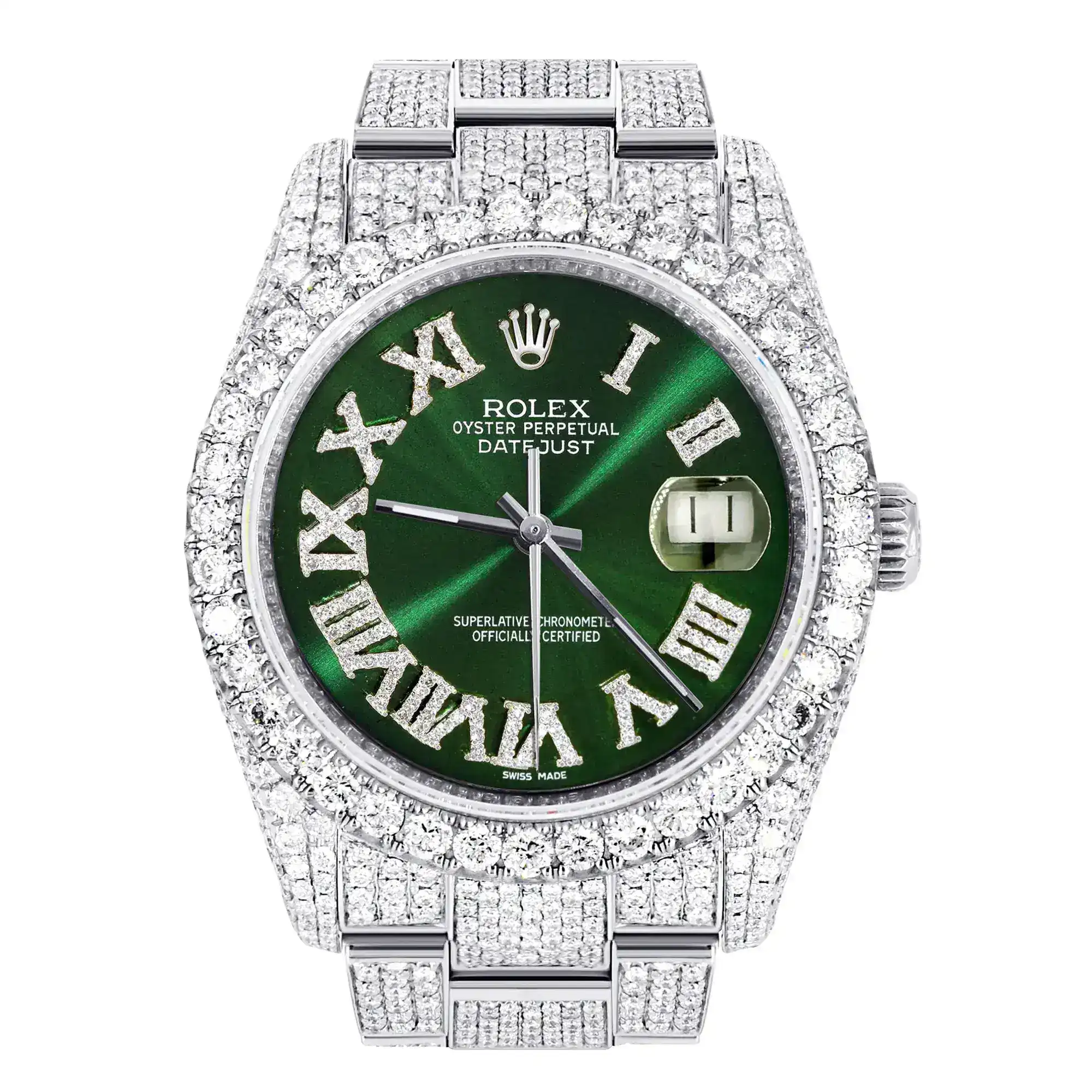 Fake Diamond Watch Iced Out Rolex Replica 363