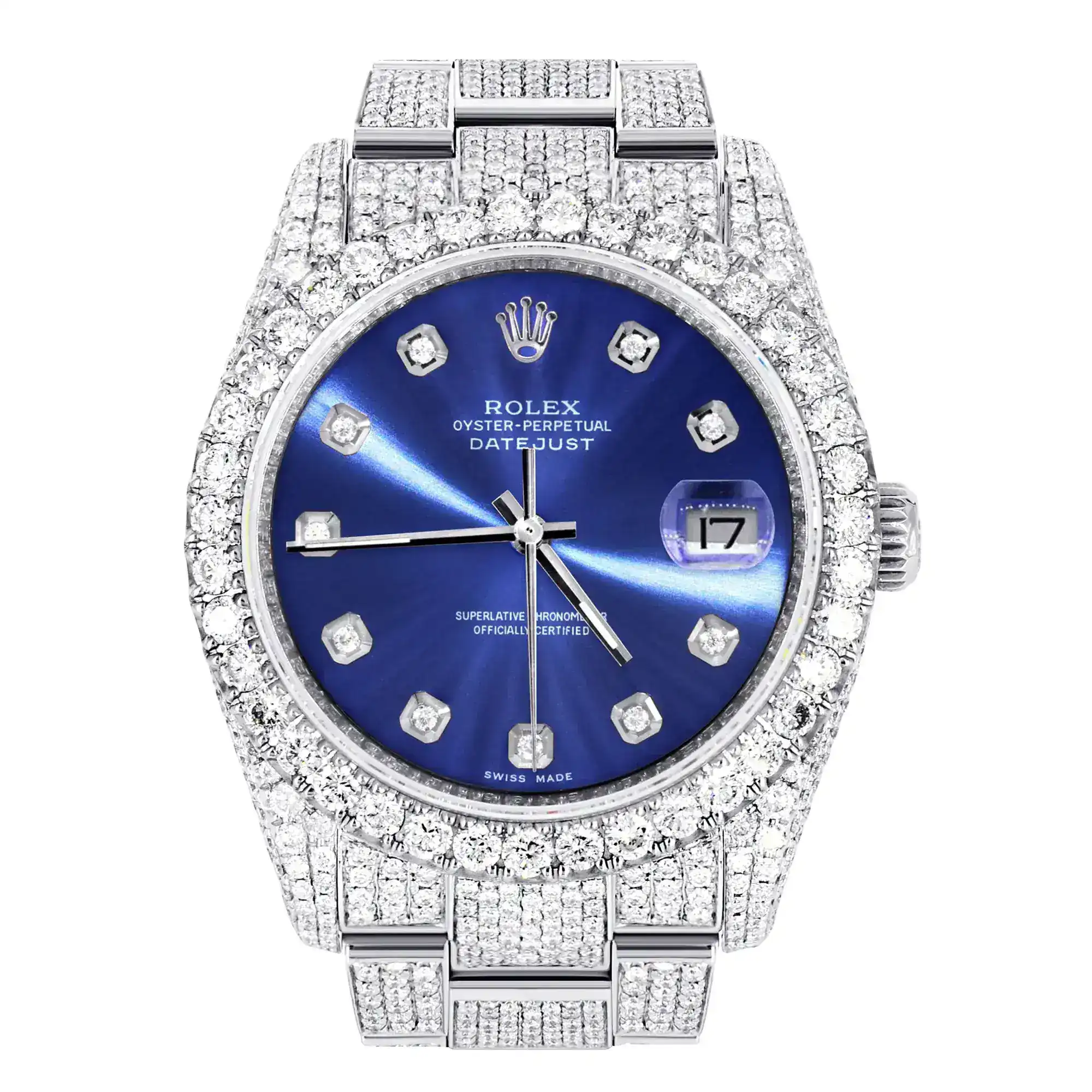 Fake Diamond Watch Iced Out Rolex Replica 379