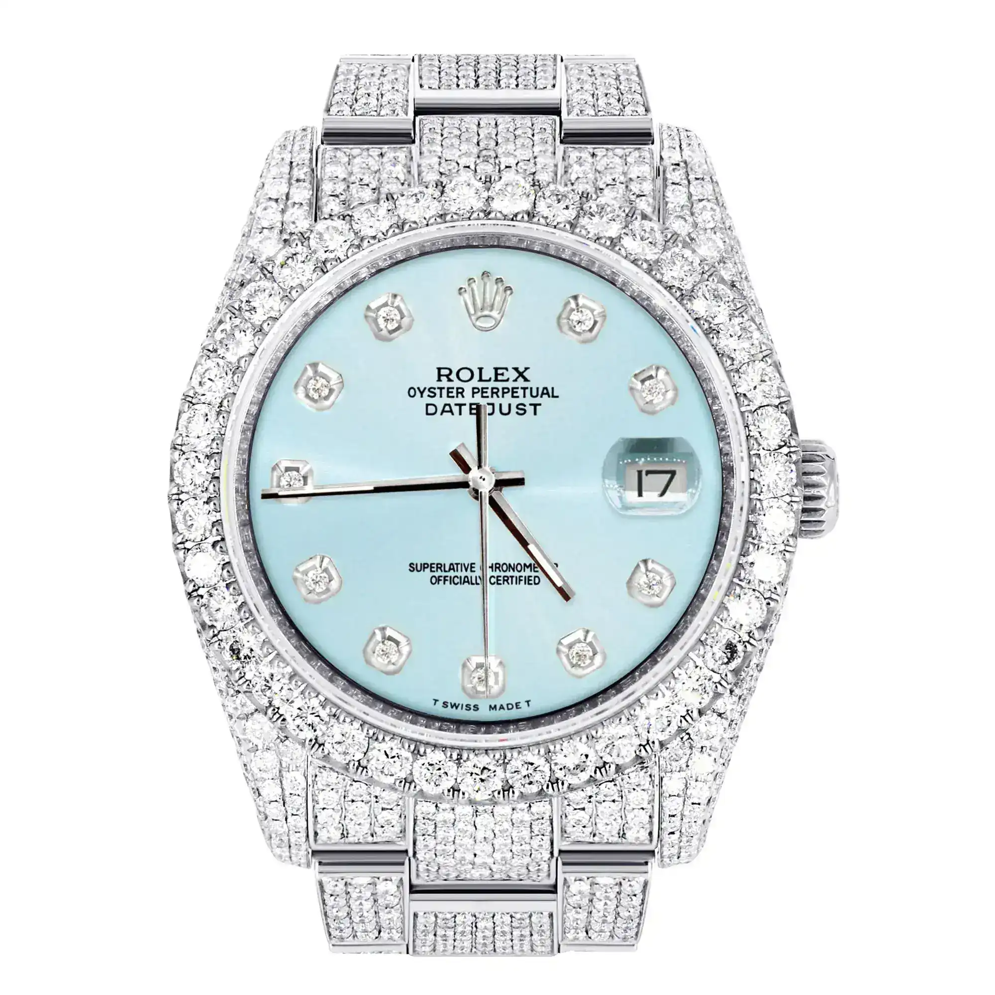 Fake Diamond Watch Iced Out Rolex Replica 386