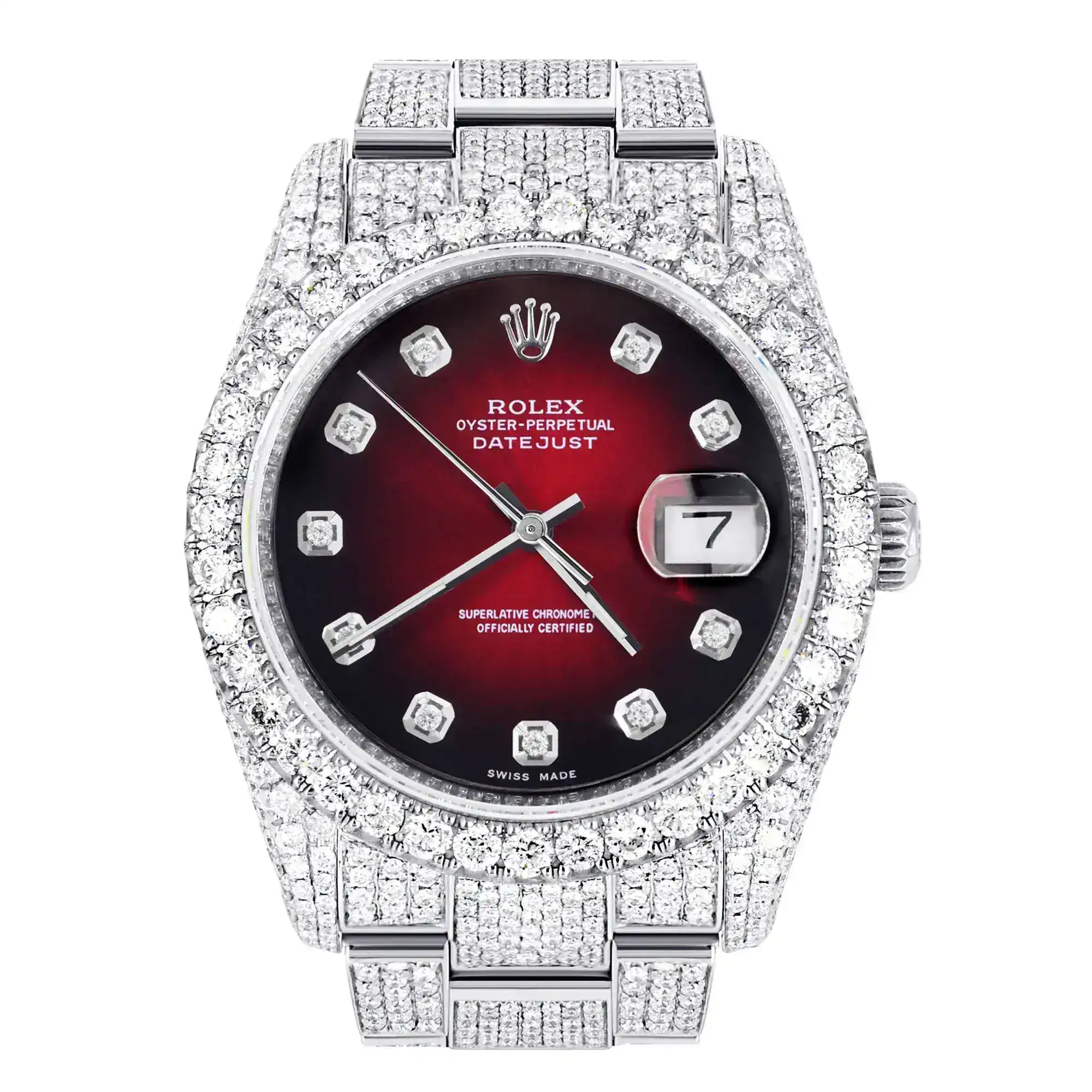 Fake Diamond Watch Iced Out Rolex Replica 392