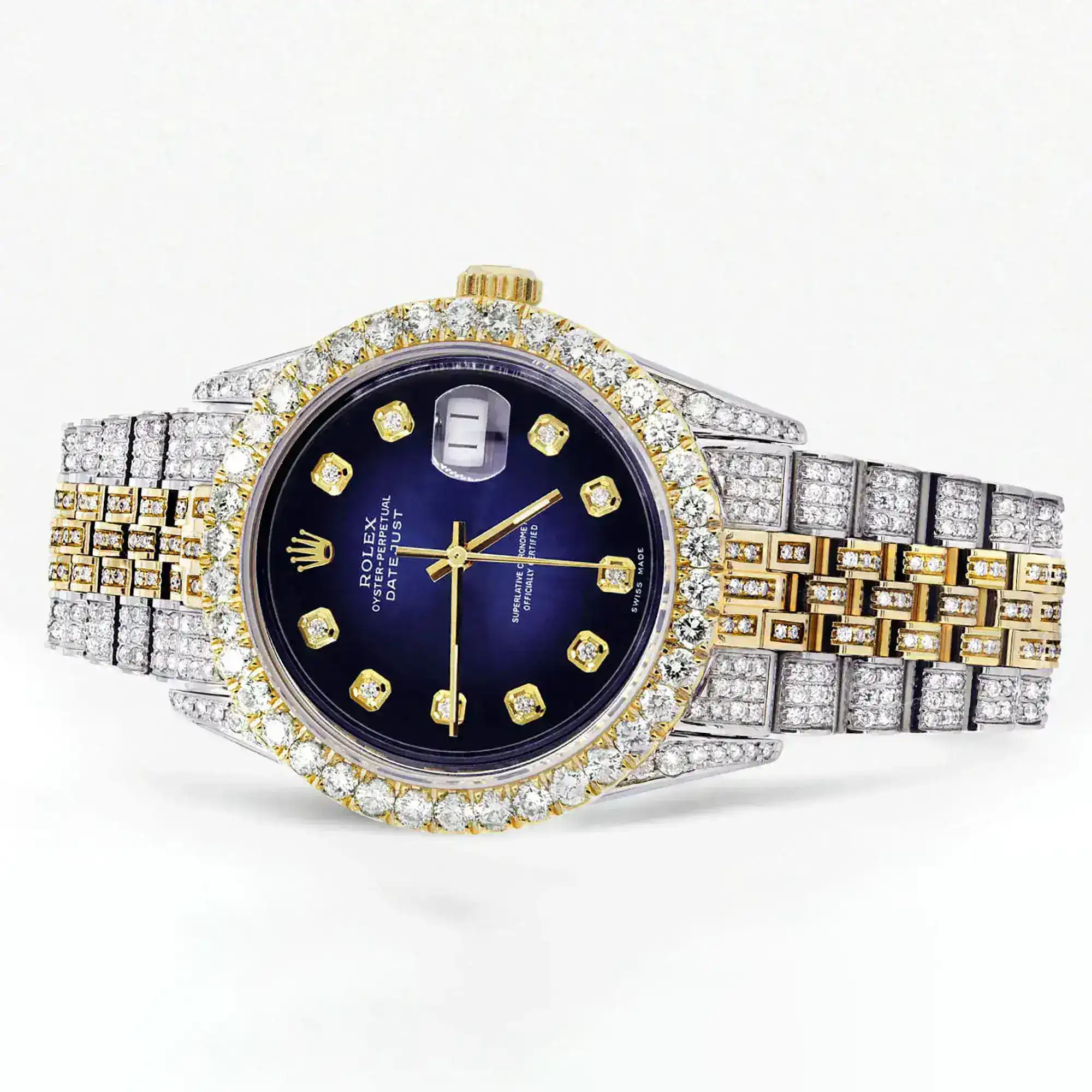 Fake Diamond Watch Iced Out Rolex Replica b001