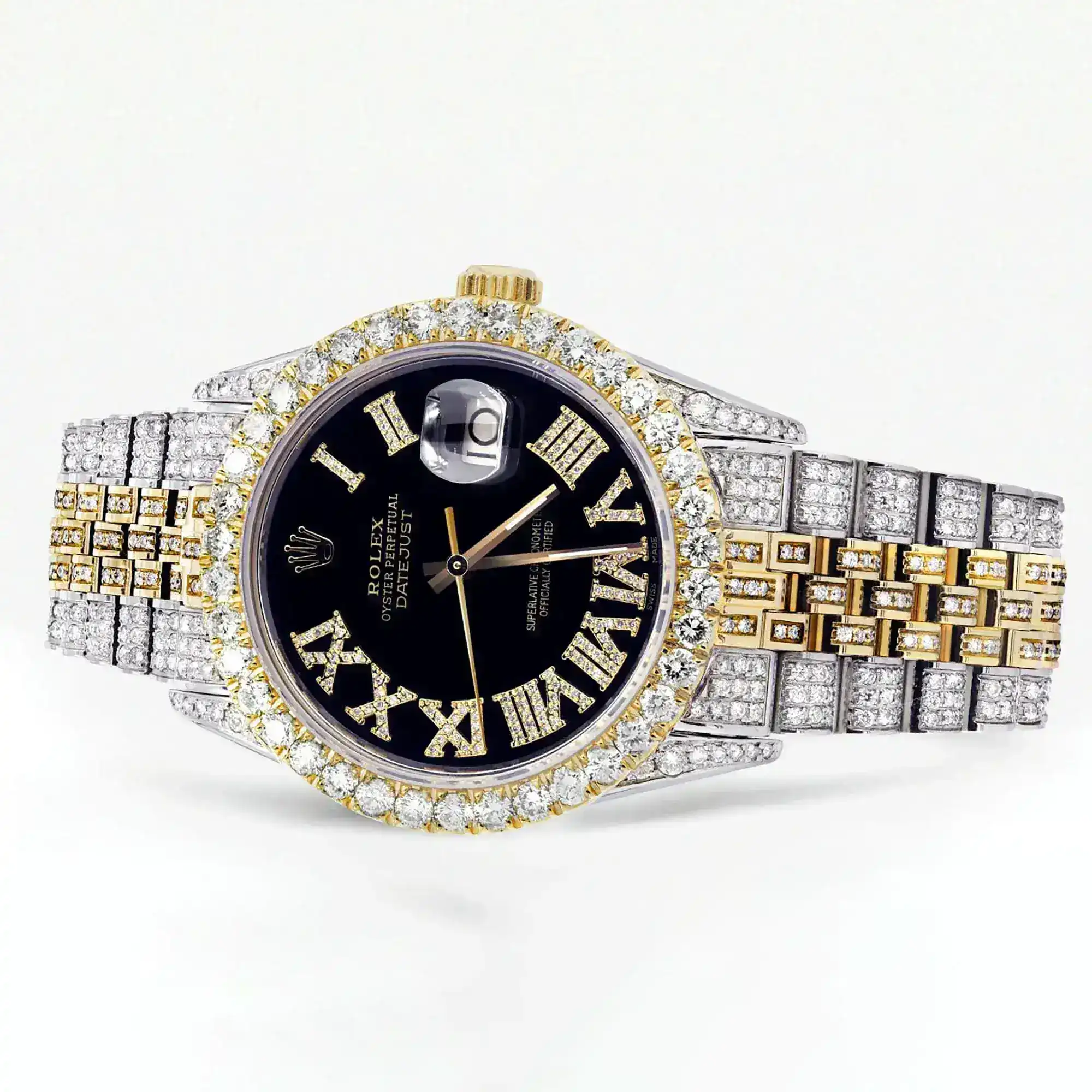 Fake Diamond Watch Iced Out Rolex Replica b003