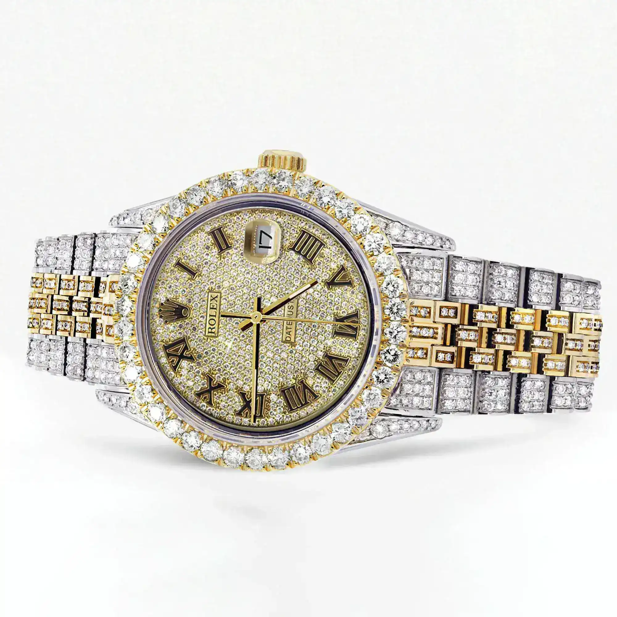 Fake Diamond Watch Iced Out Rolex Replica b005