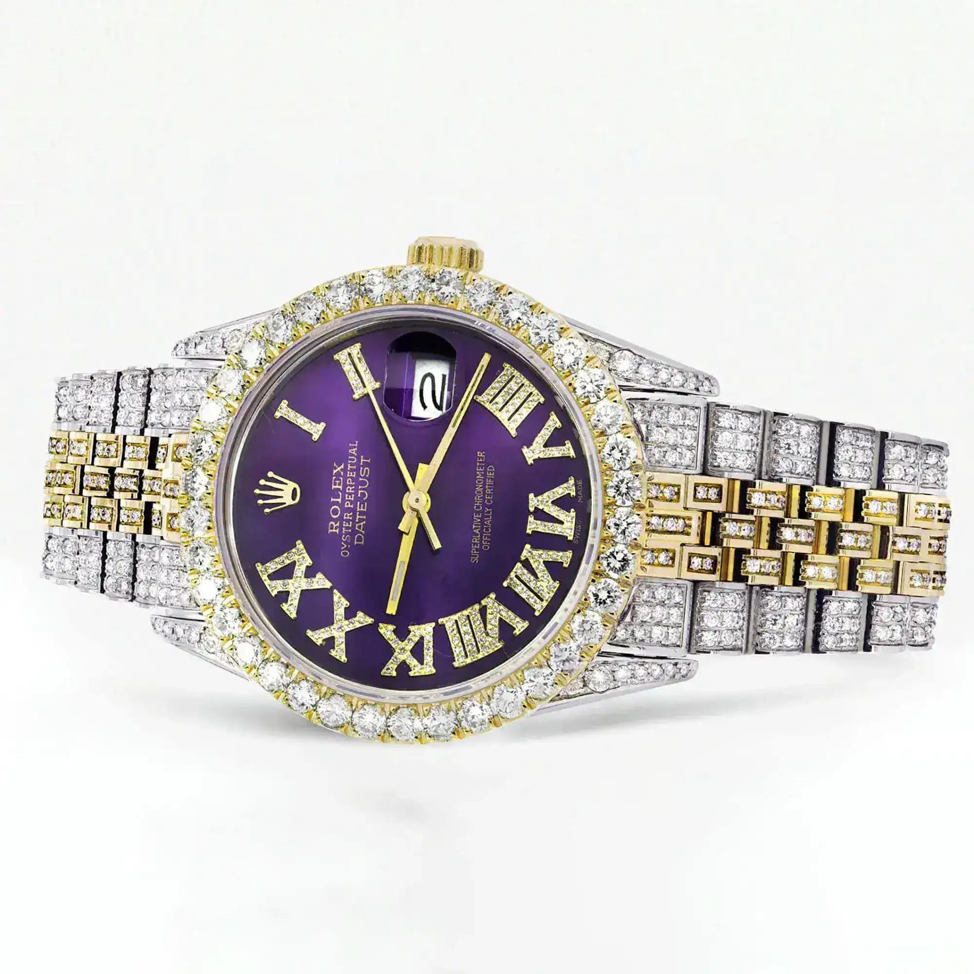 Fake Diamond Watch Iced Out Rolex Replica b006